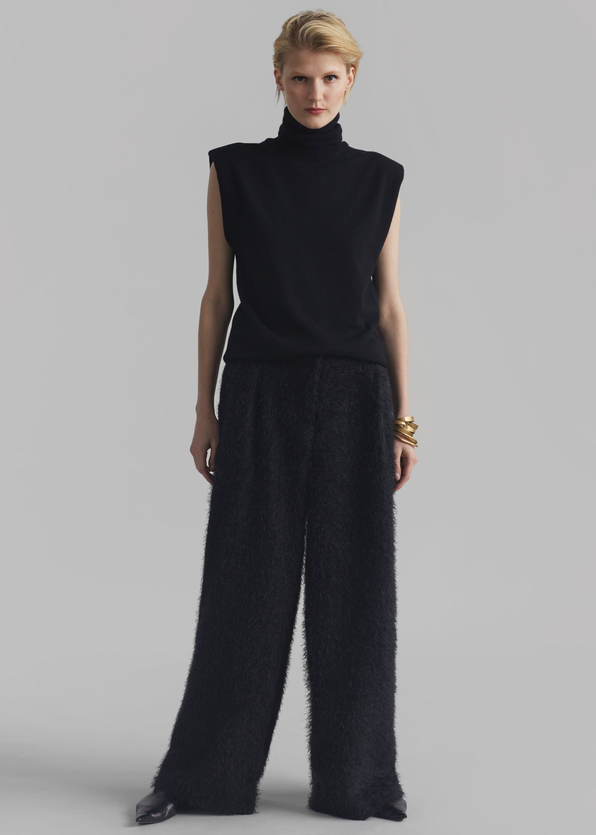Millie Fluffy Pants - Black - 9
