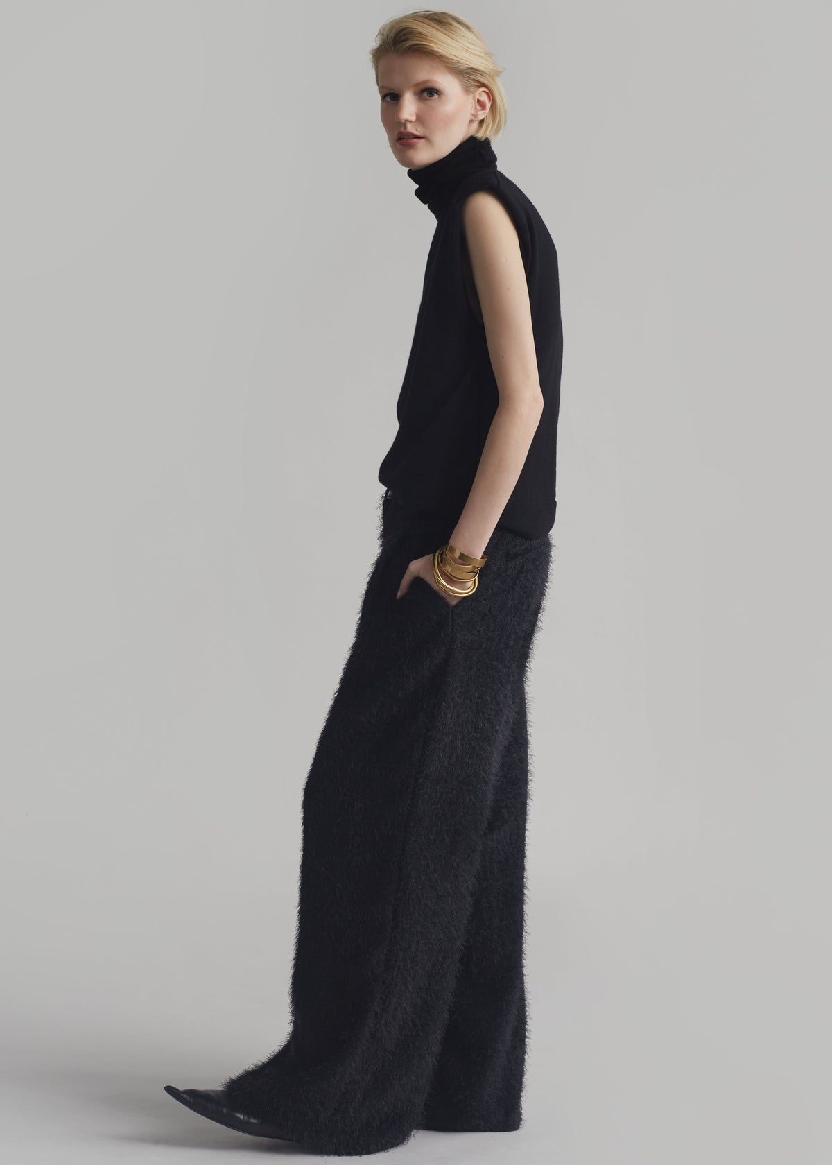 Millie Fluffy Pants - Black - 10