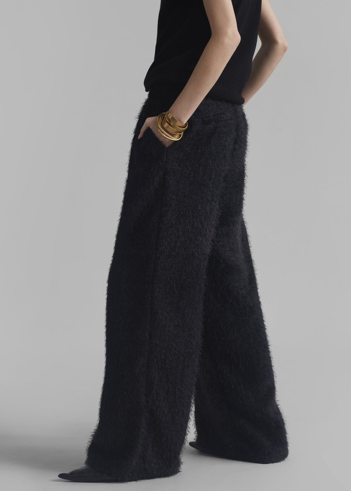 Millie Fluffy Pants - Black - 5