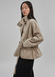 Myro Drawstring Jacket - Beige