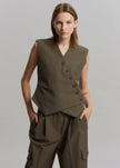 Maesa Cross Vest - Olive