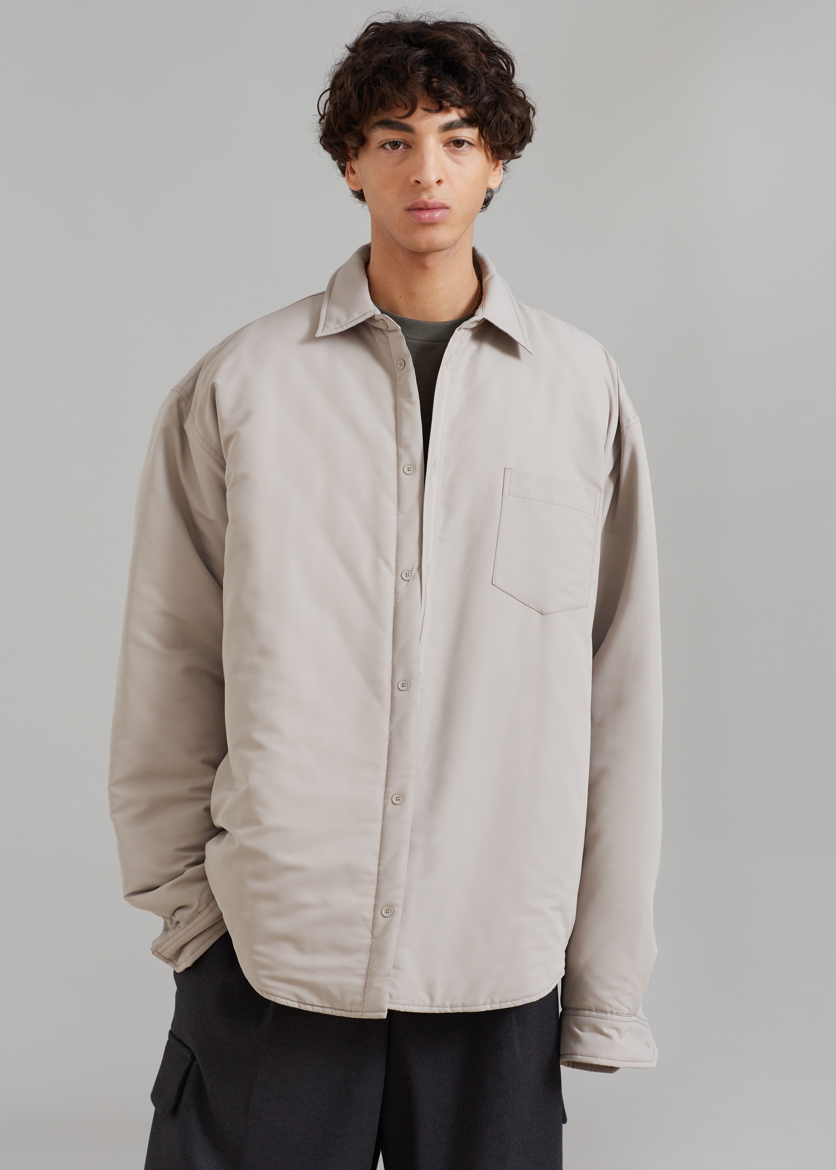 Dean Padded Shirt Jacket - Mastic - 7 - Maine Padded Shirt Jacket - Beige [gender-male]