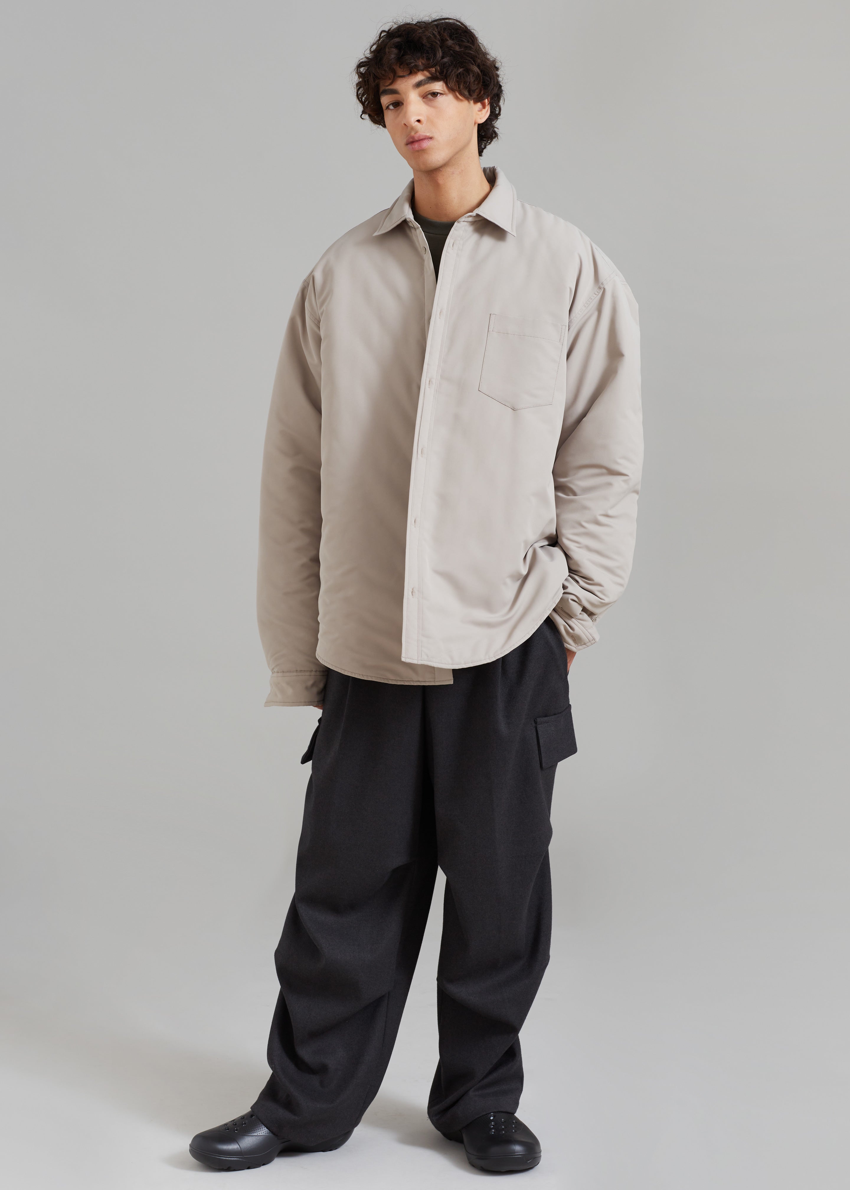 Dean Padded Shirt Jacket - Mastic - 10 - Maine Padded Shirt Jacket - Beige [gender-male]