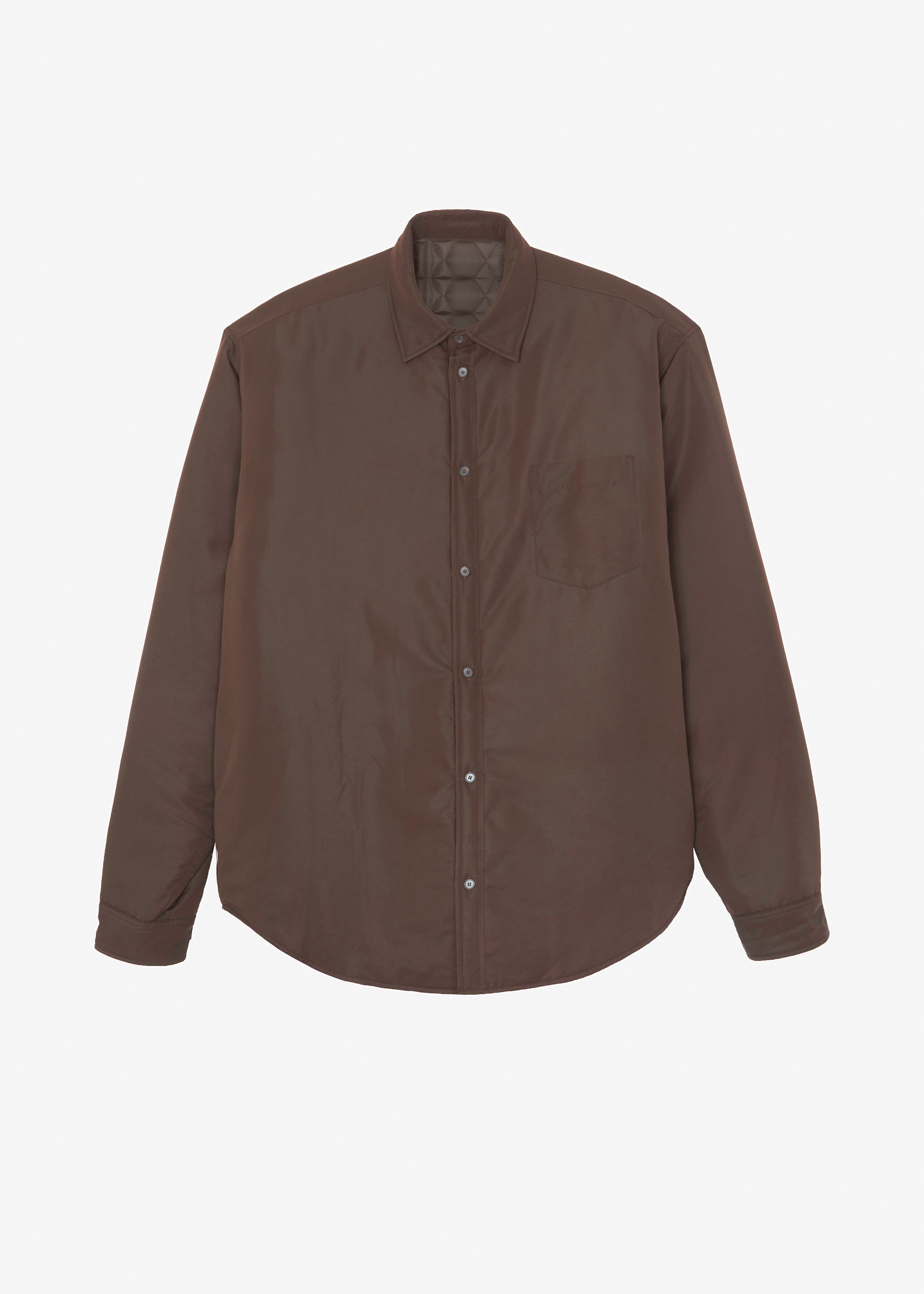 Dean Padded Shirt Jacket - Brown - 14