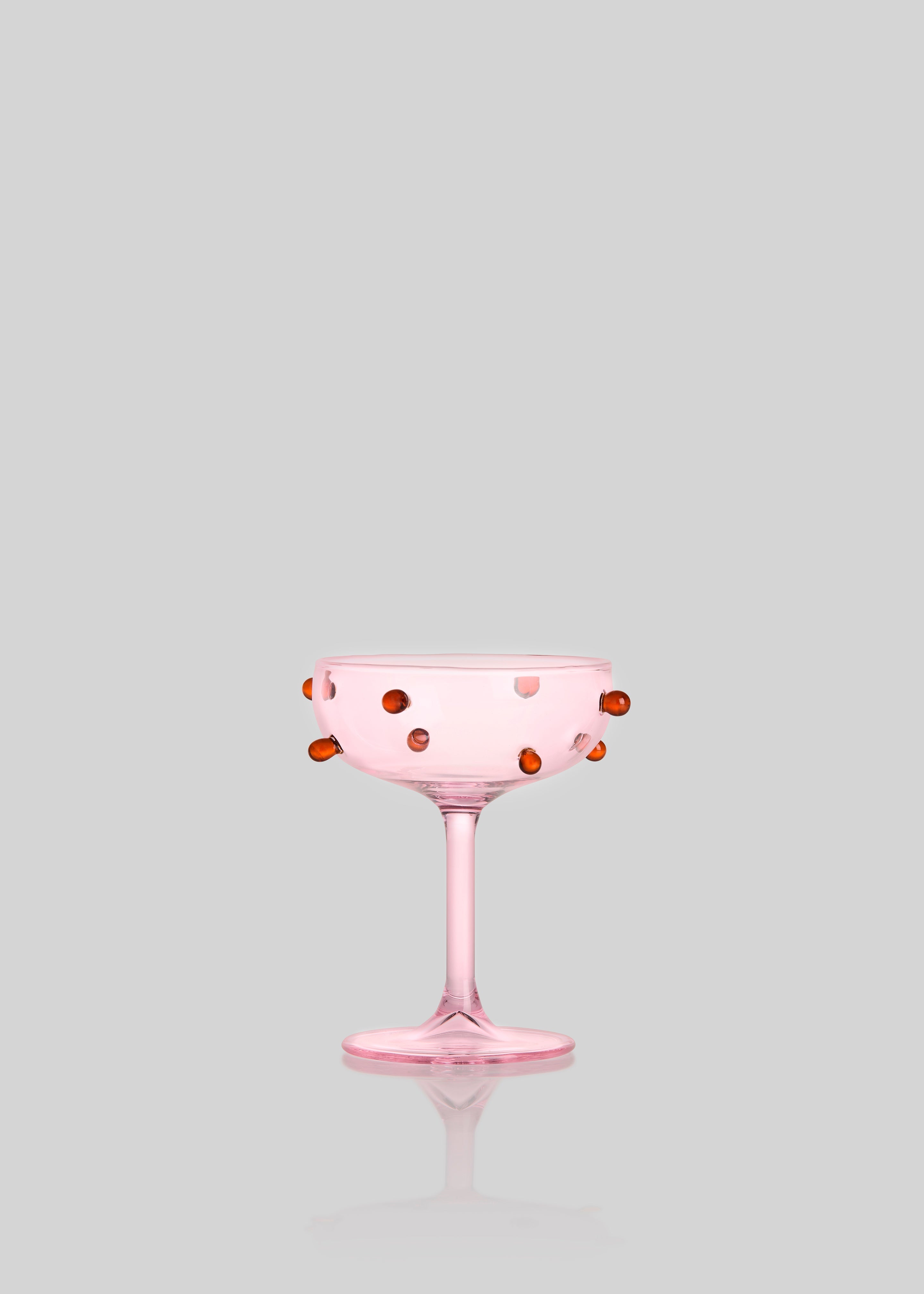 Maison Balzac 2 Champagne Coupes - Pink & Amber - 3