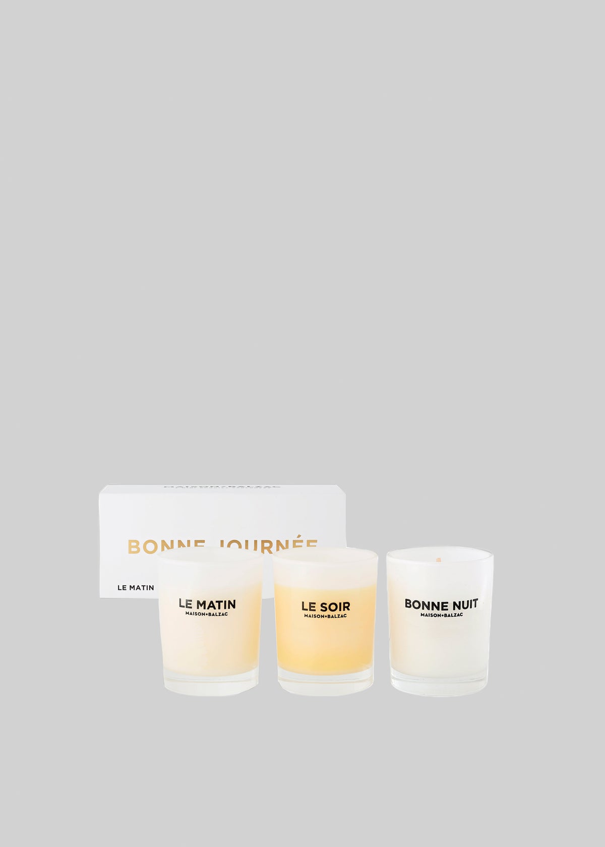 Maison Balzac Scented Candle Trio - Bonne Journee - 3