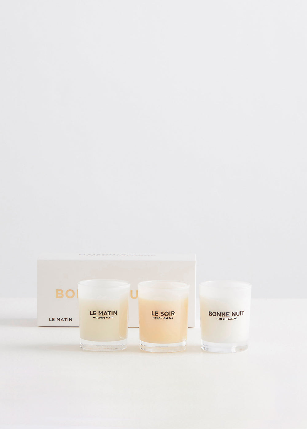 Maison Balzac Scented Candle Trio - Bonne Journee