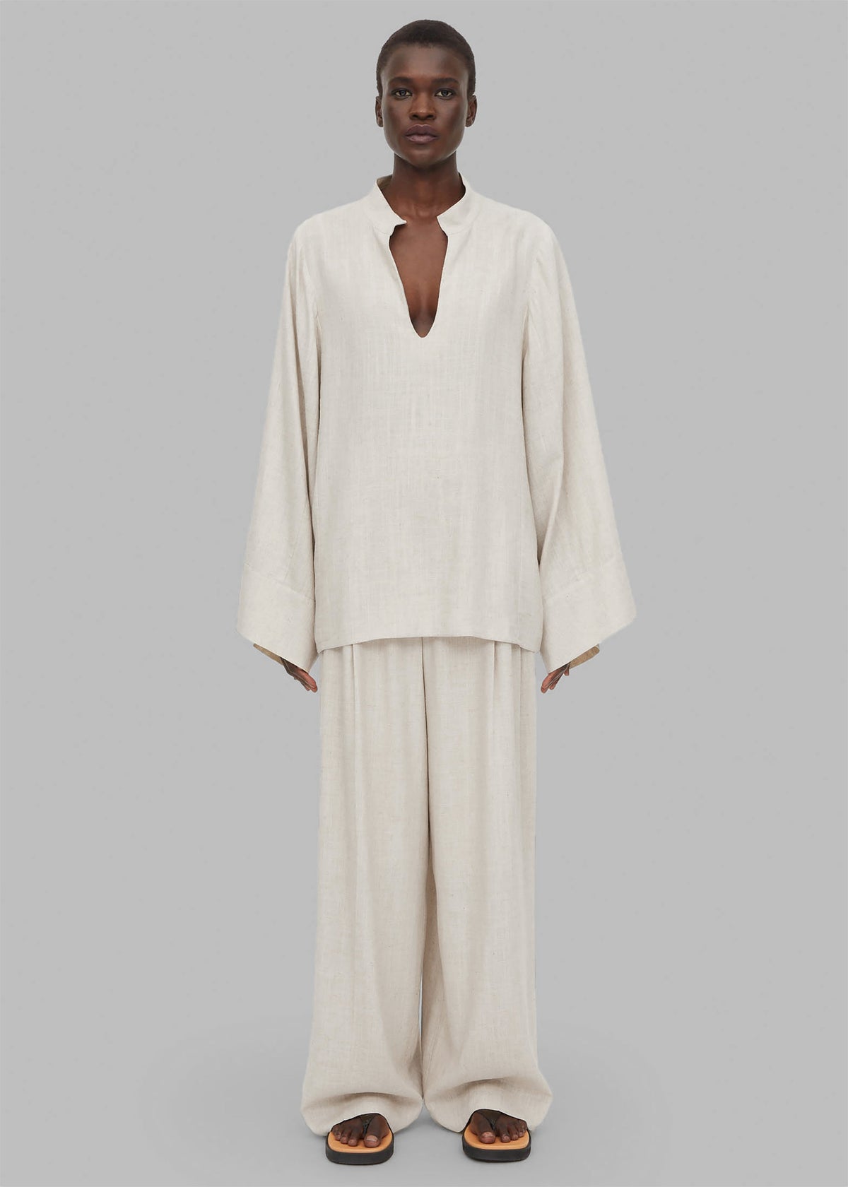 By Malene Birger Lomaria Blouse - Undyed - 5