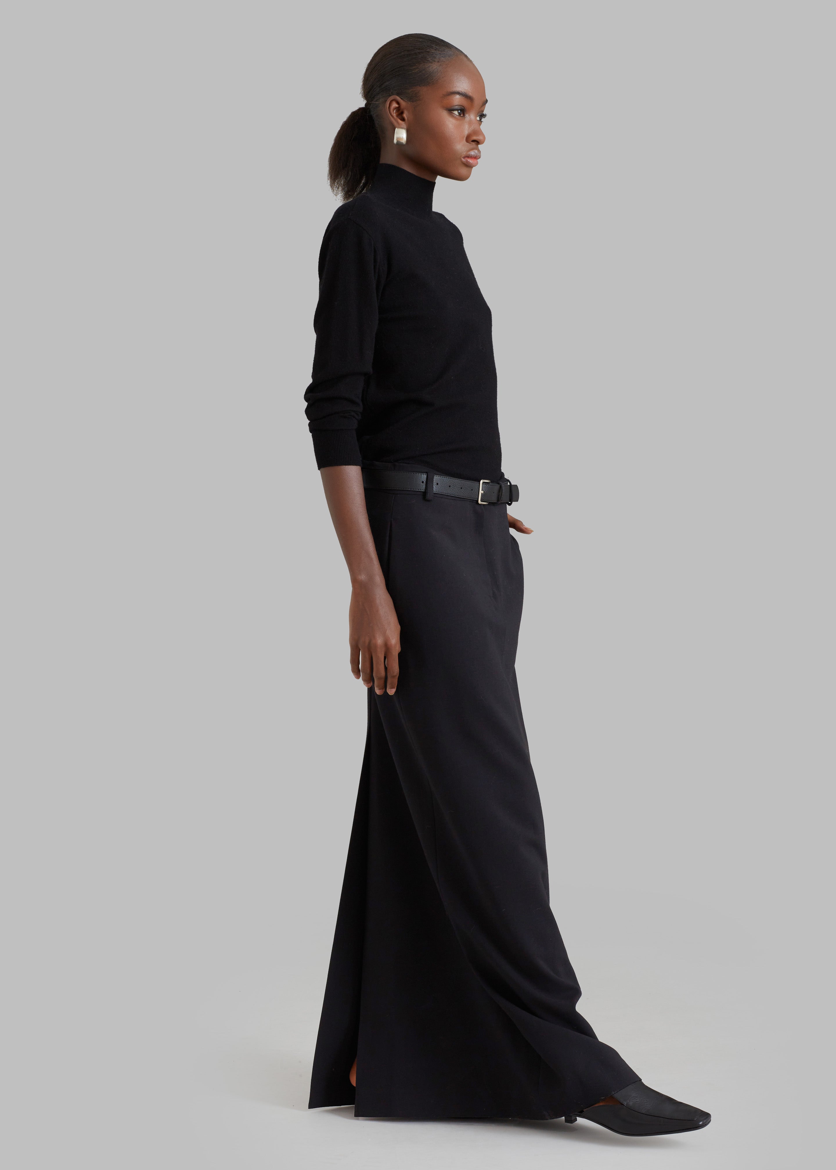 Malvo Long Pencil Skirt - Black - 1