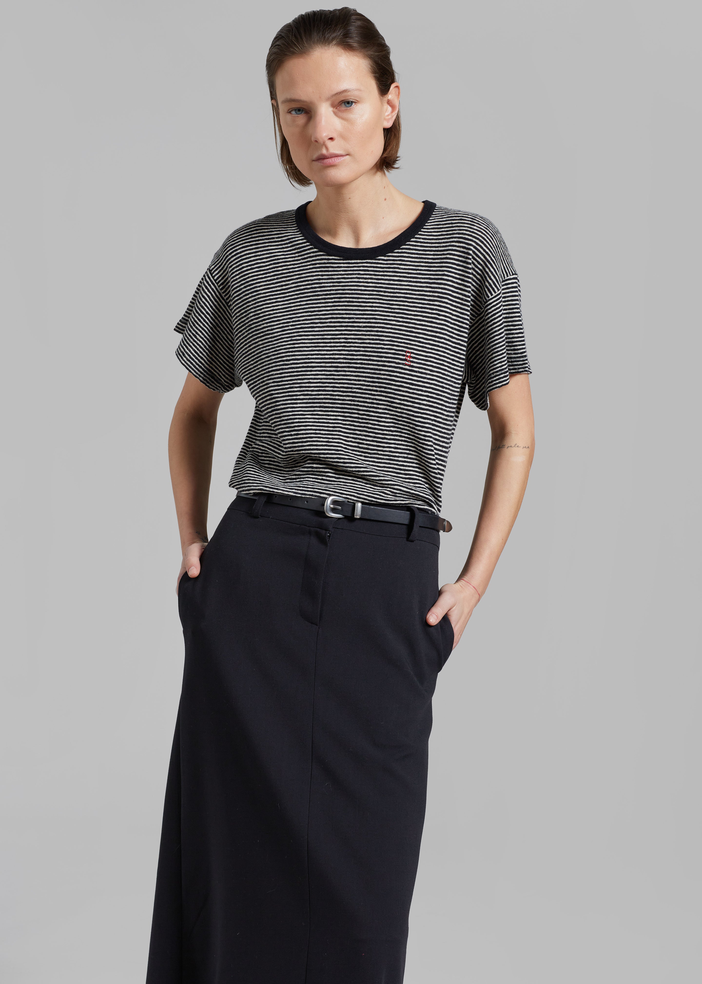 Maxi black 2024 pencil skirt