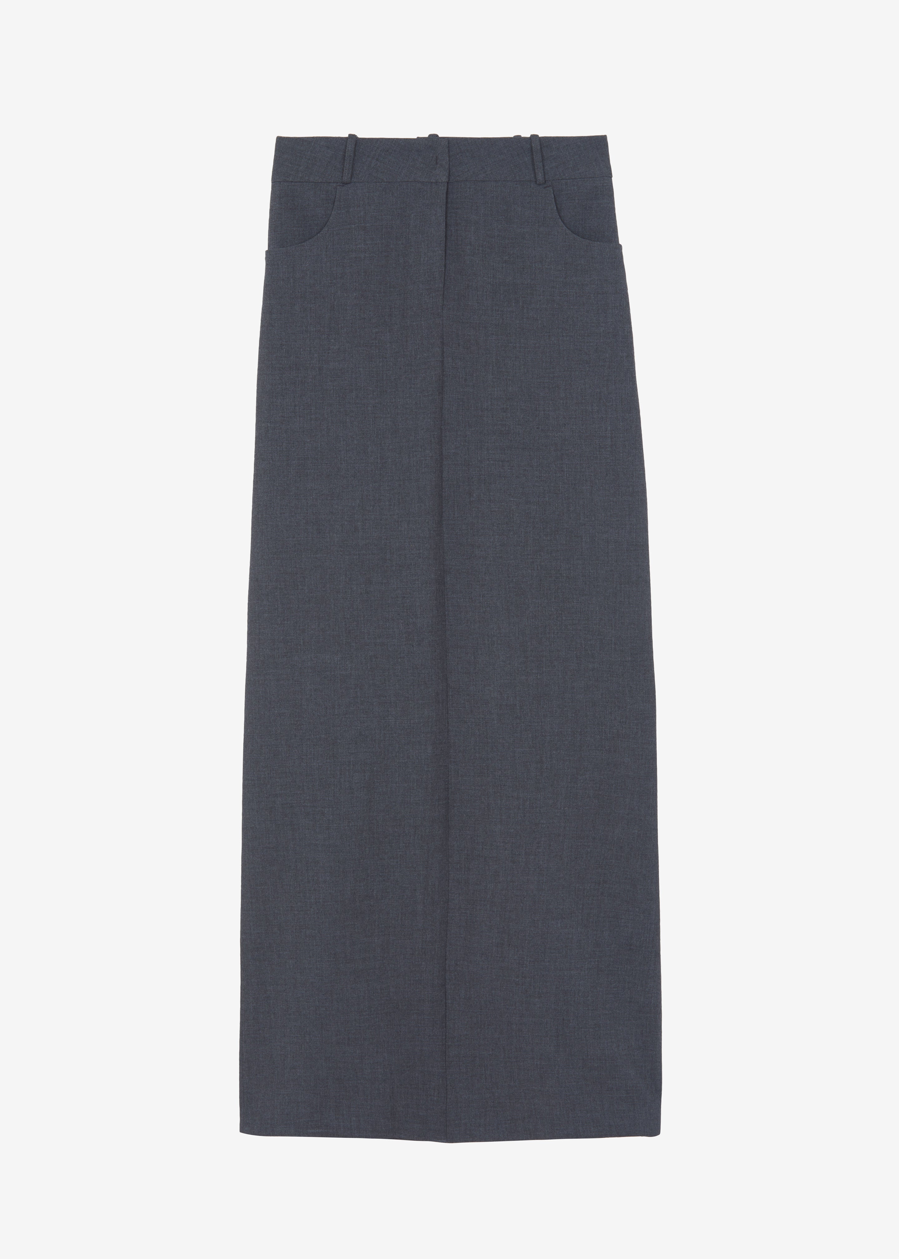 Malvo Long Pencil Skirt - Charcoal - 8