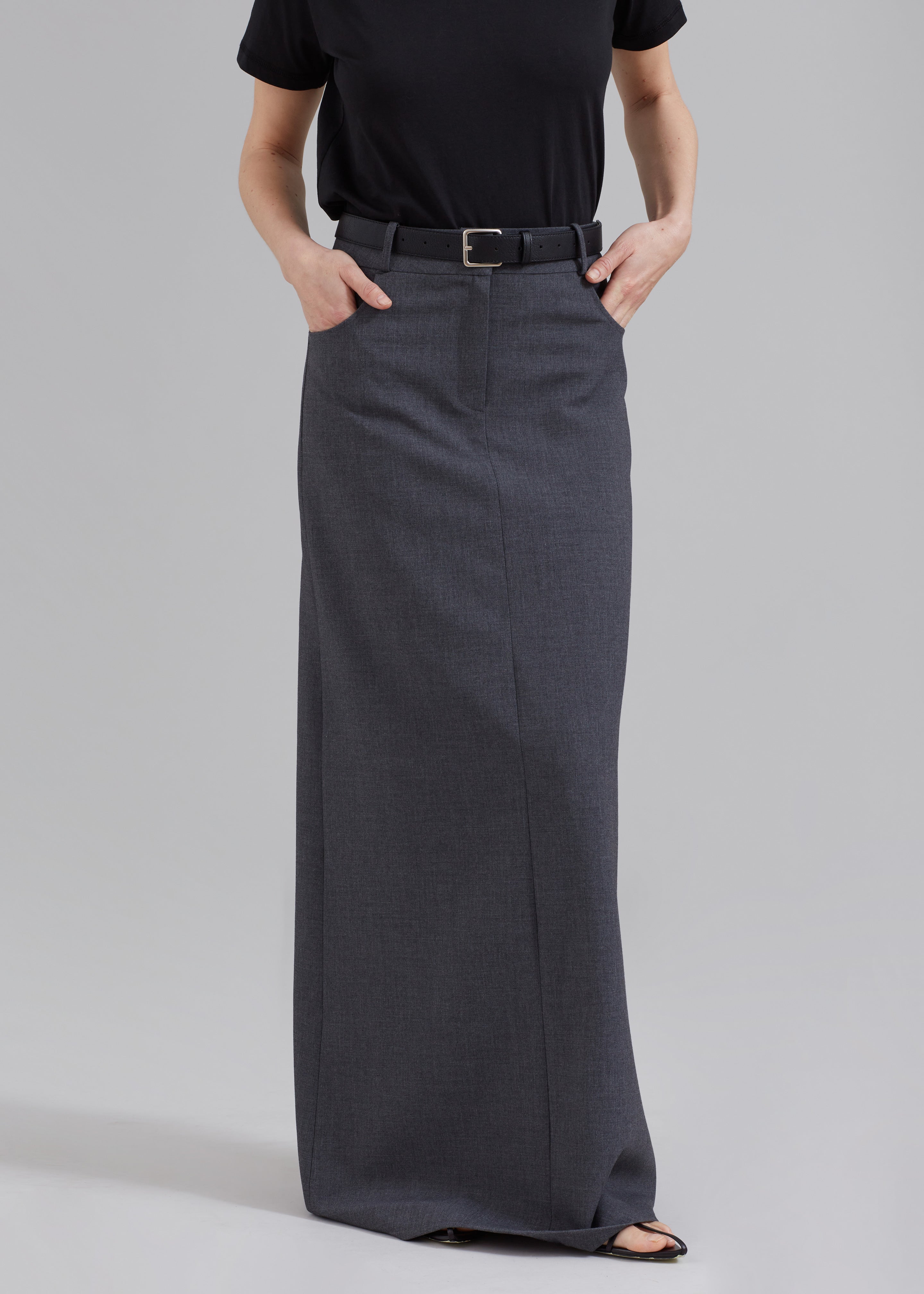 Maxi pencil 2025 skirts gray