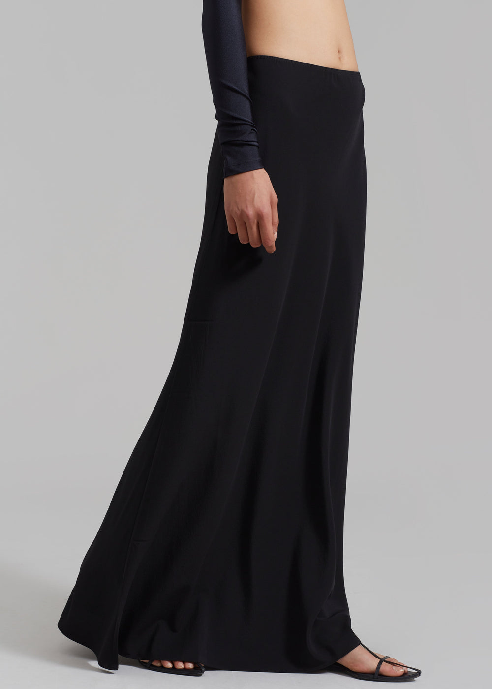 Matteau Bias Elastic Skirt - Black - 1