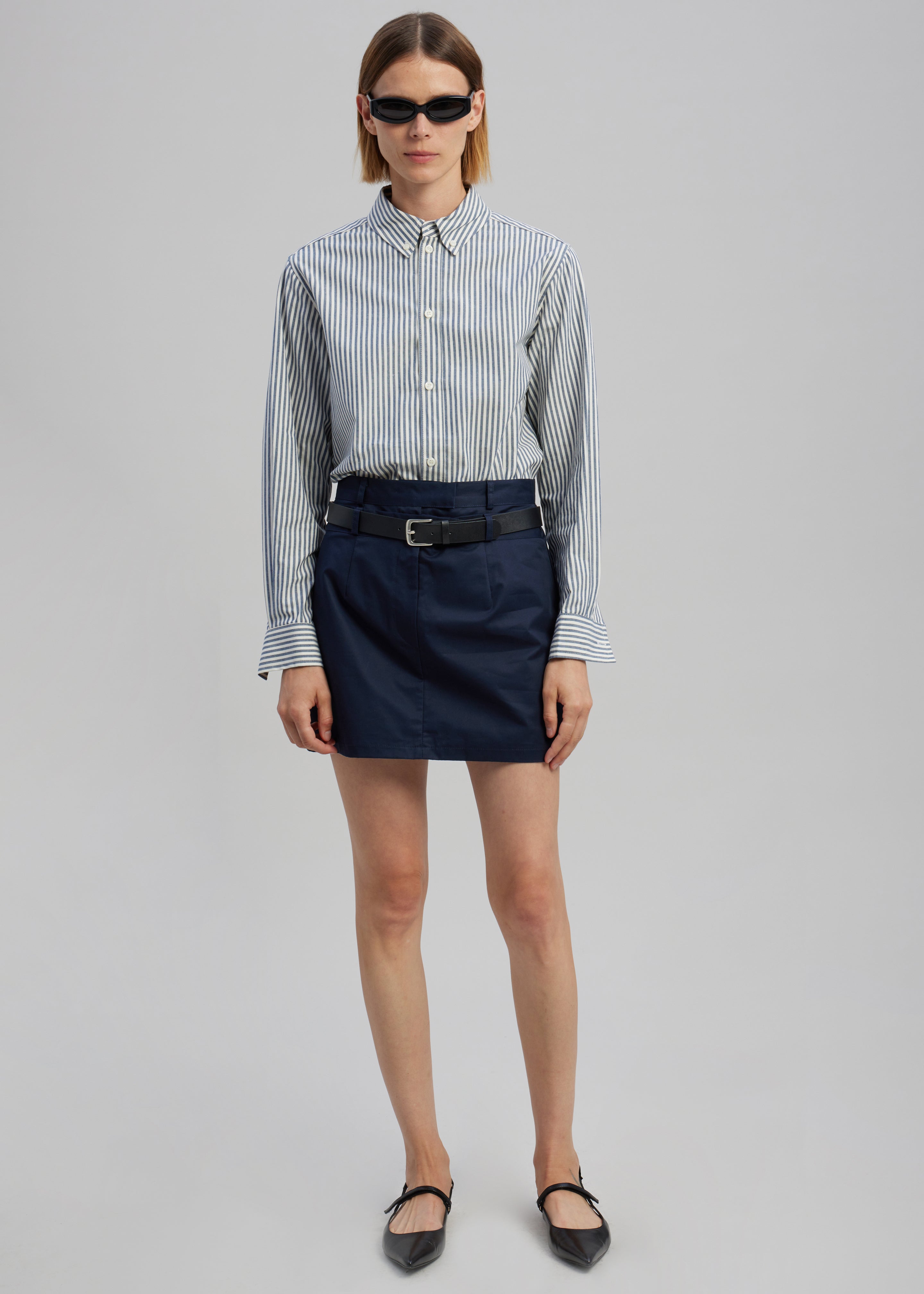 Anita Mini Skirt - Navy - 4