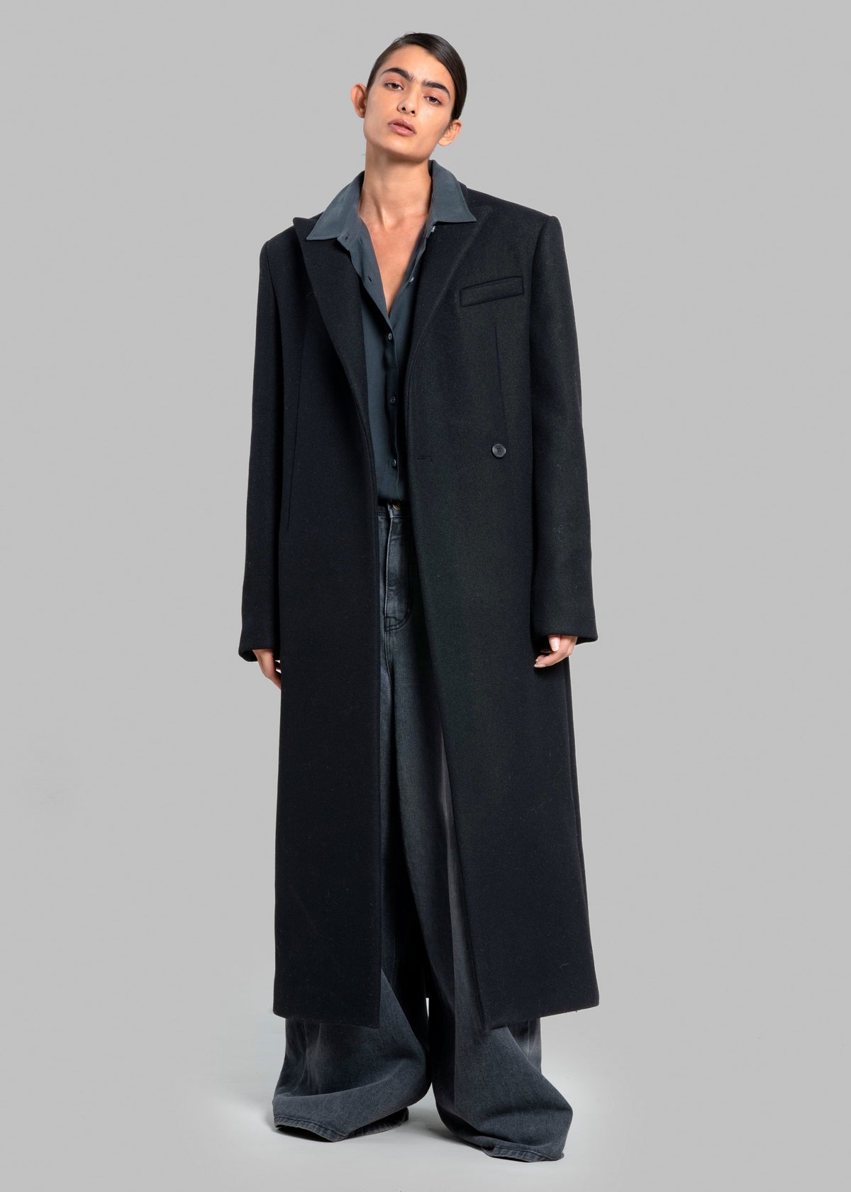 Melva Long Coat - Black - 13