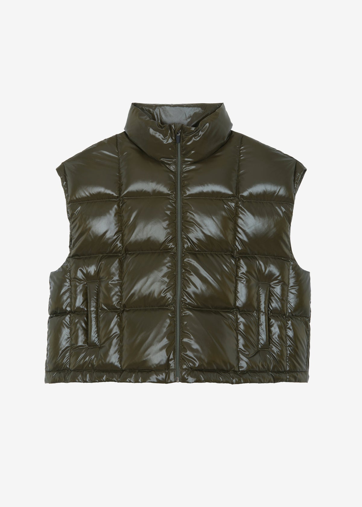 Naomi Puffer Vest - Olive - 6