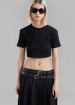 Nico Cropped Tee - Black