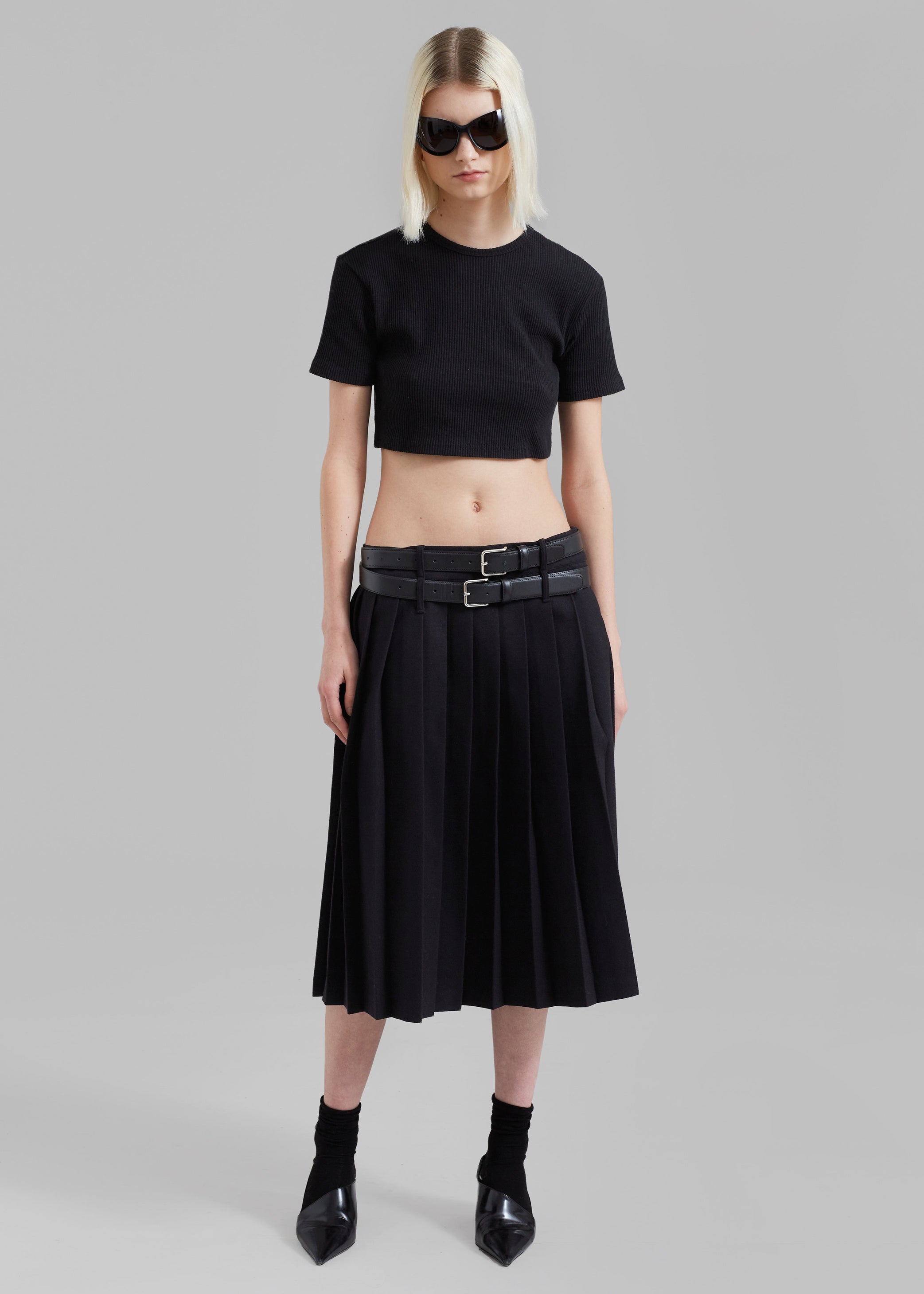 Shop the look image for Nico Cropped Tee - Black