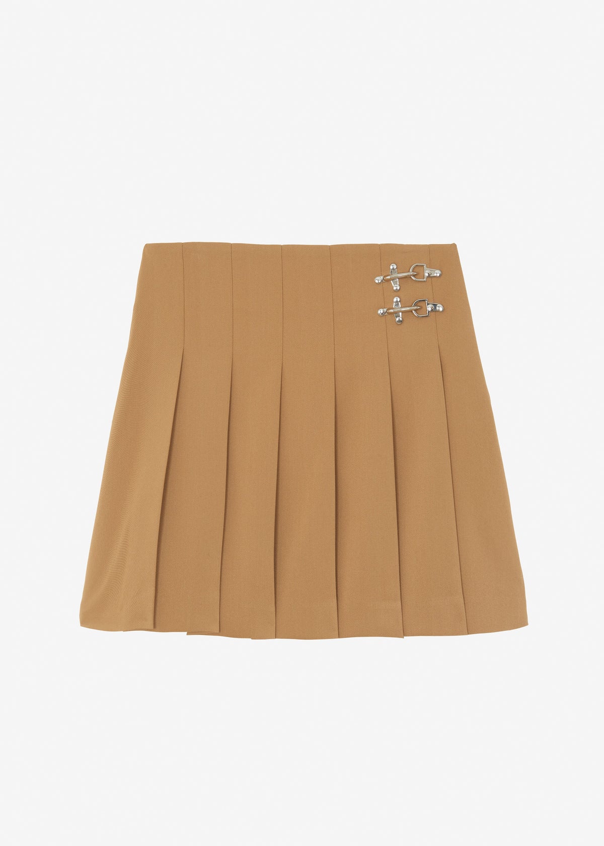Nyra Pleated Skirt - Camel - 7