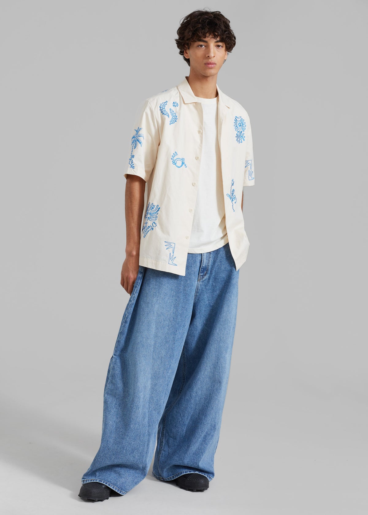 Nanushka Bodil Camp Shirt - Creme - 4