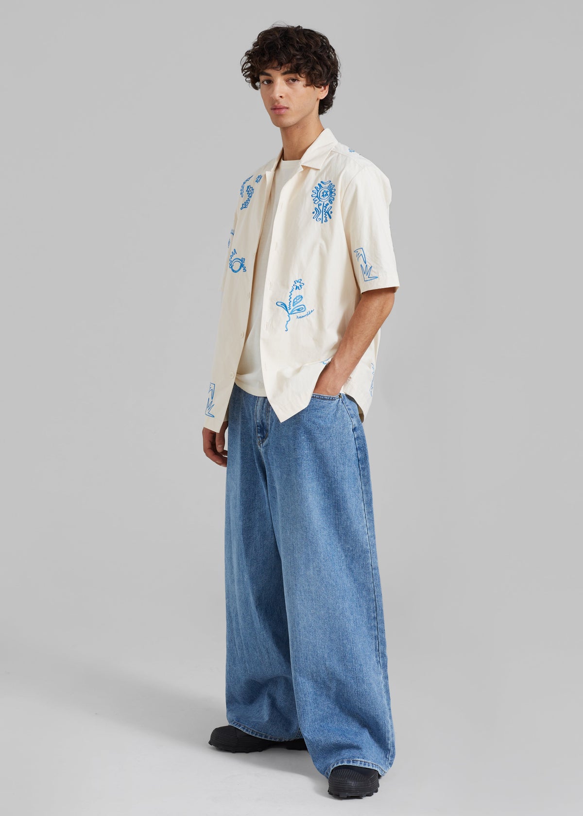 Nanushka Bodil Camp Shirt - Creme - 5