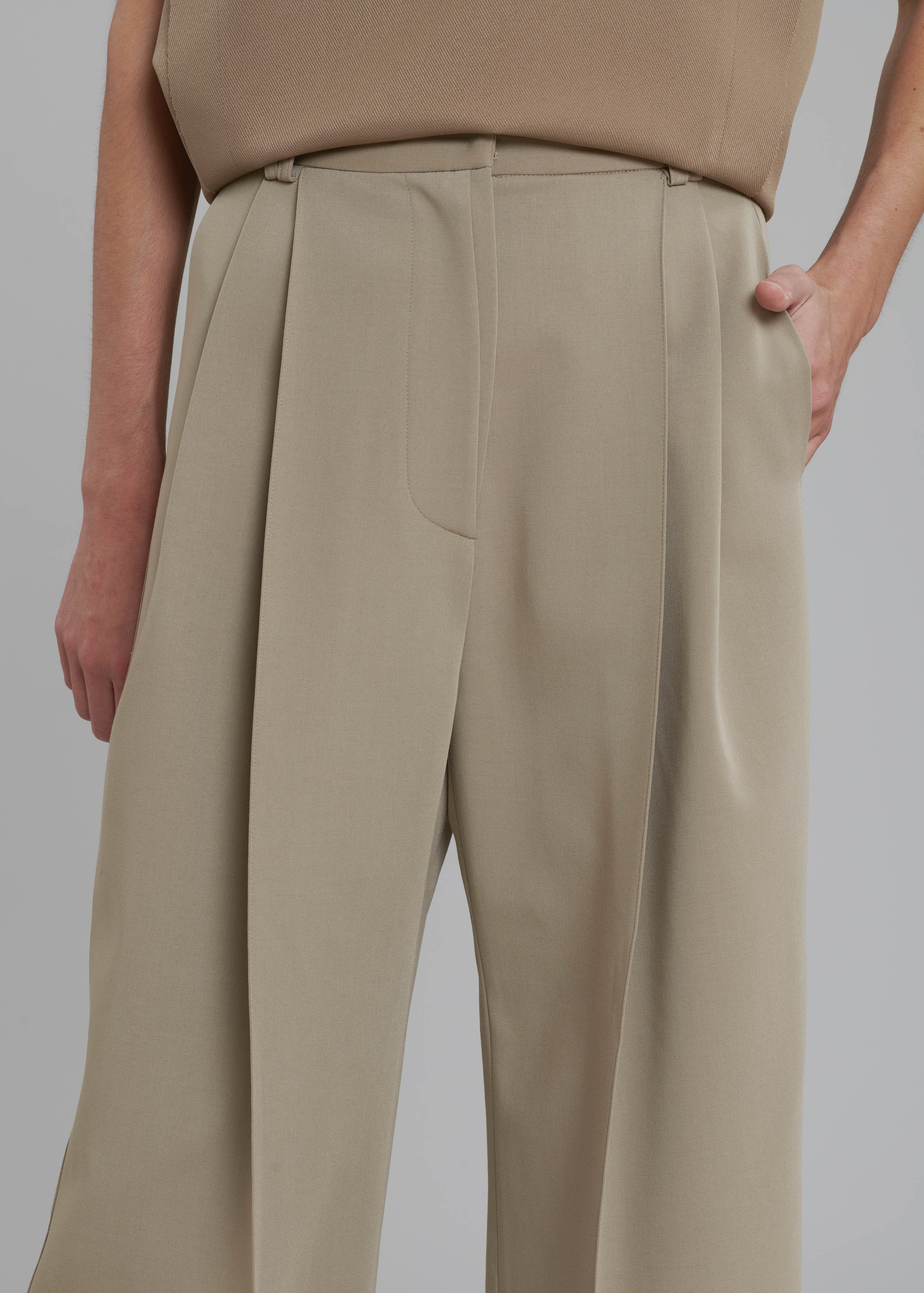 Naomie String Pants - Latte - 6