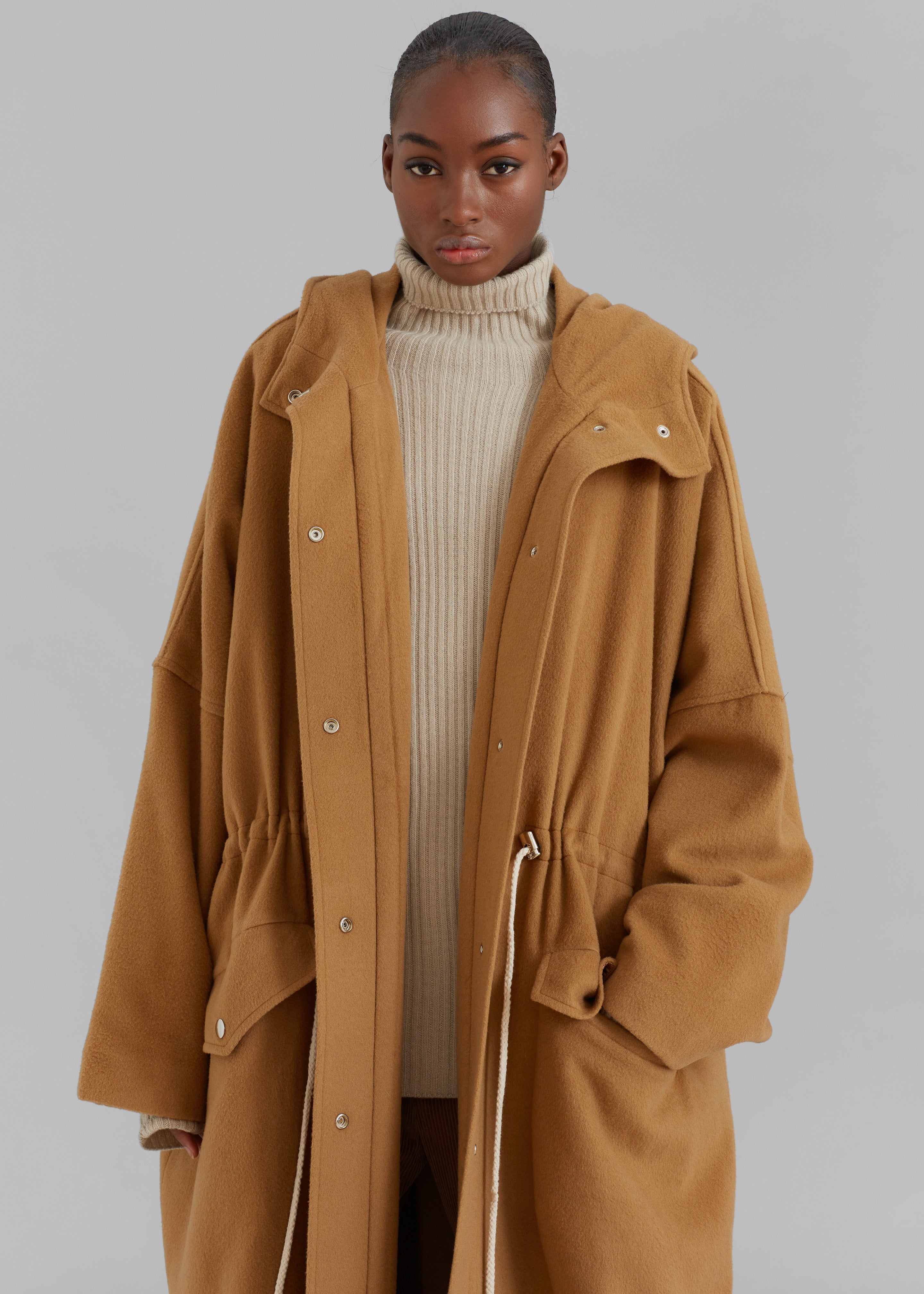 Nelle Long Parka - Camel