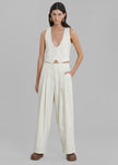 Nemi Wide Cuff Pants - Cream