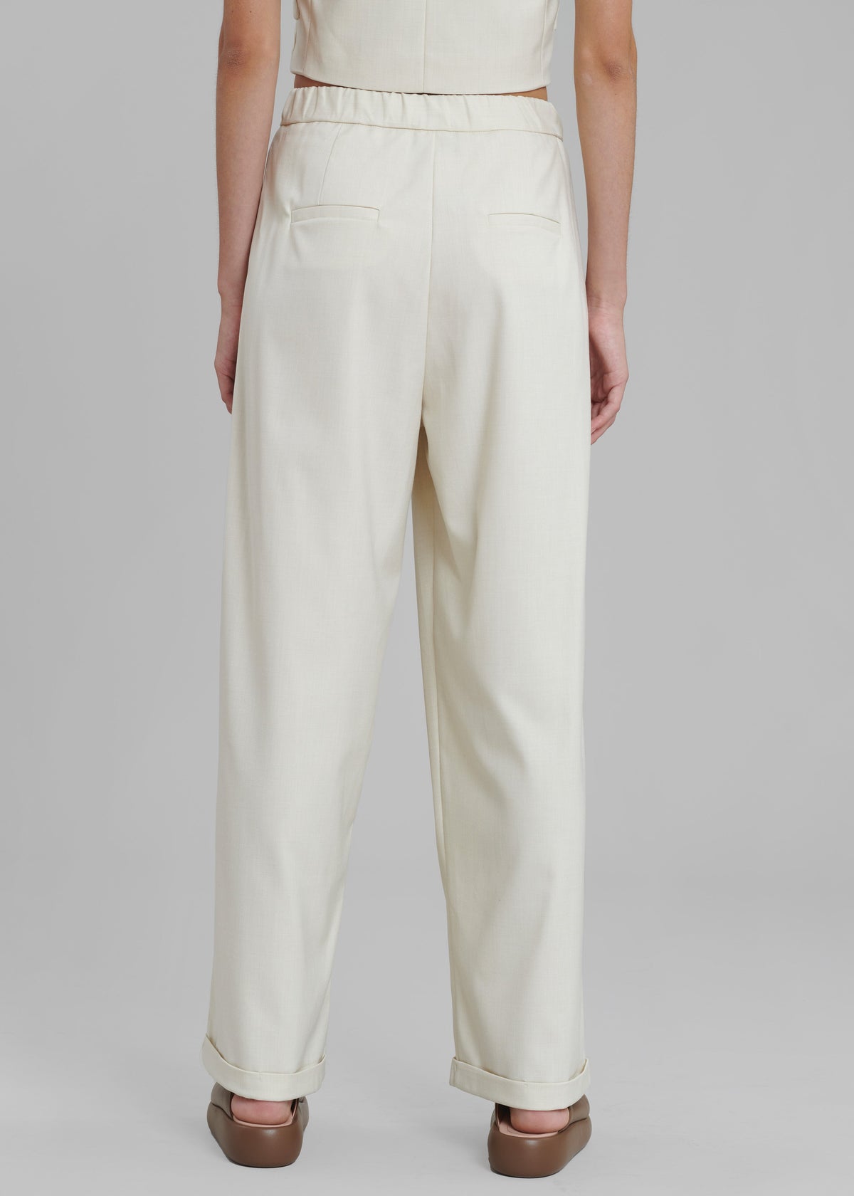 Nemi Wide Cuff Pants - Cream - 10