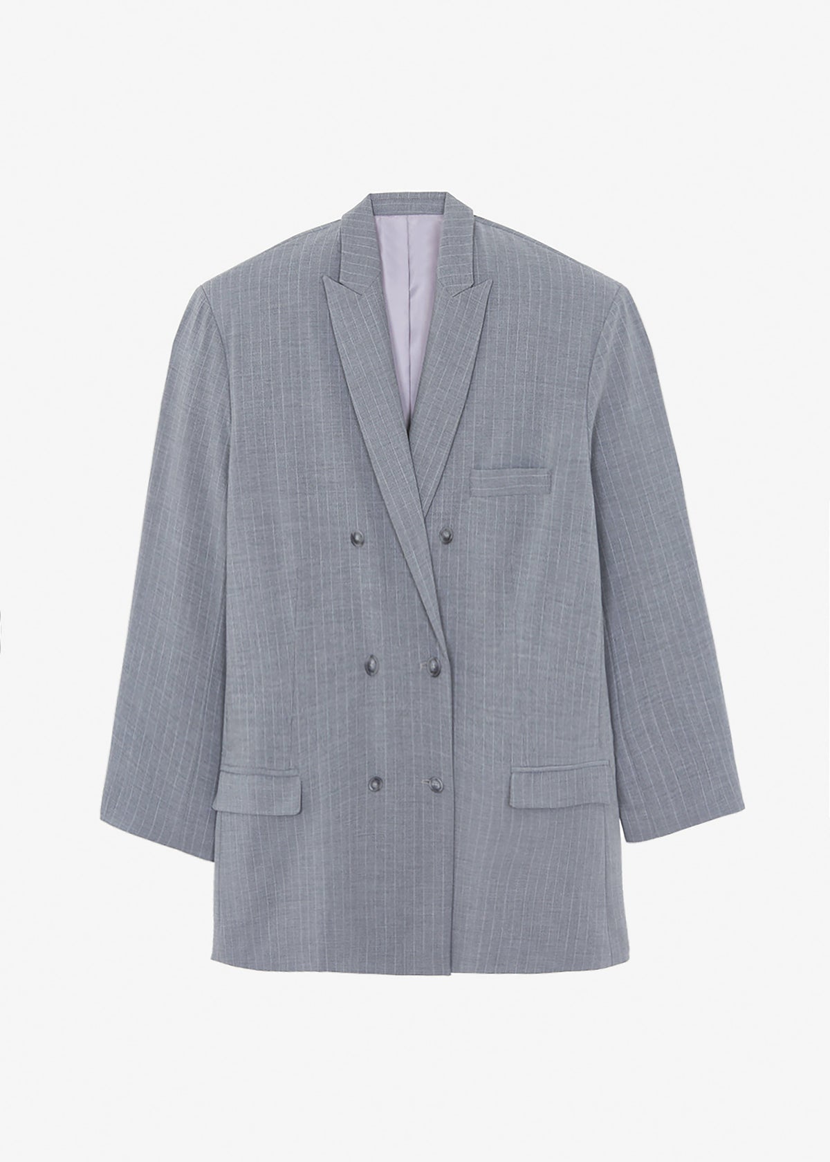 Omoka Blazer - Grey Pinstripe - 9
