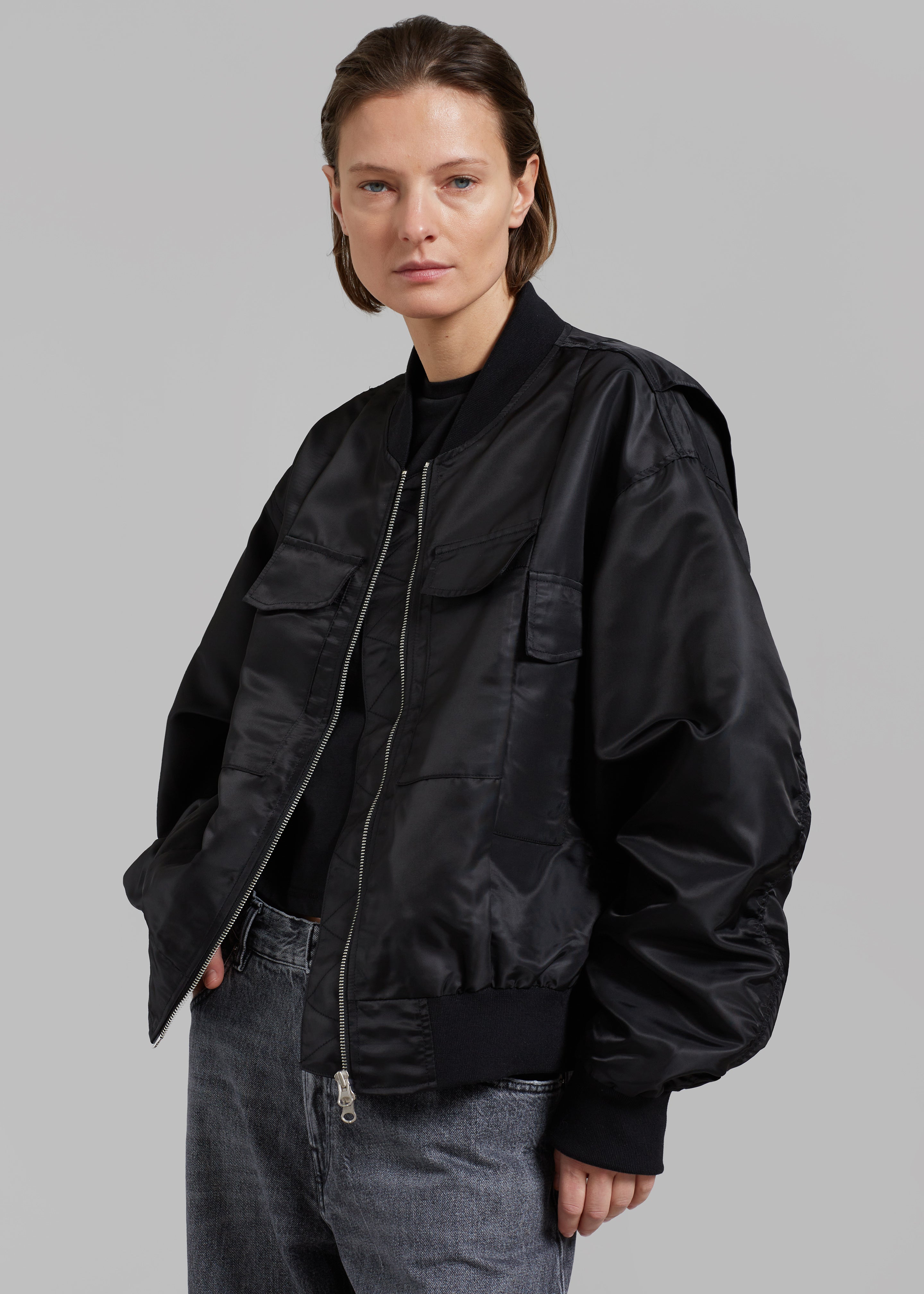 Onyx Bomber Jacket - Black - 6