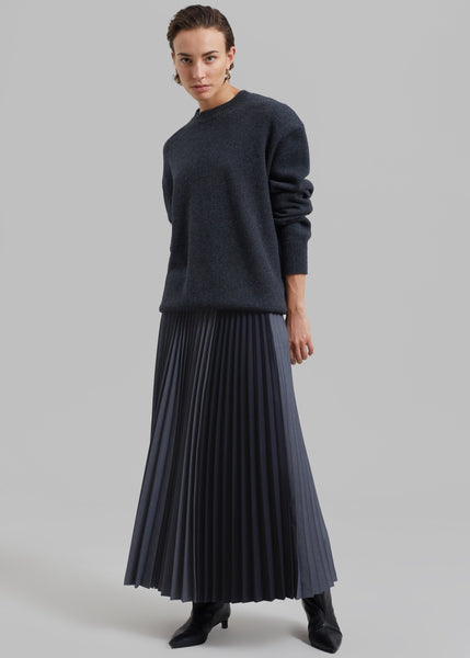 Orem Pleated Skirt Charcoal