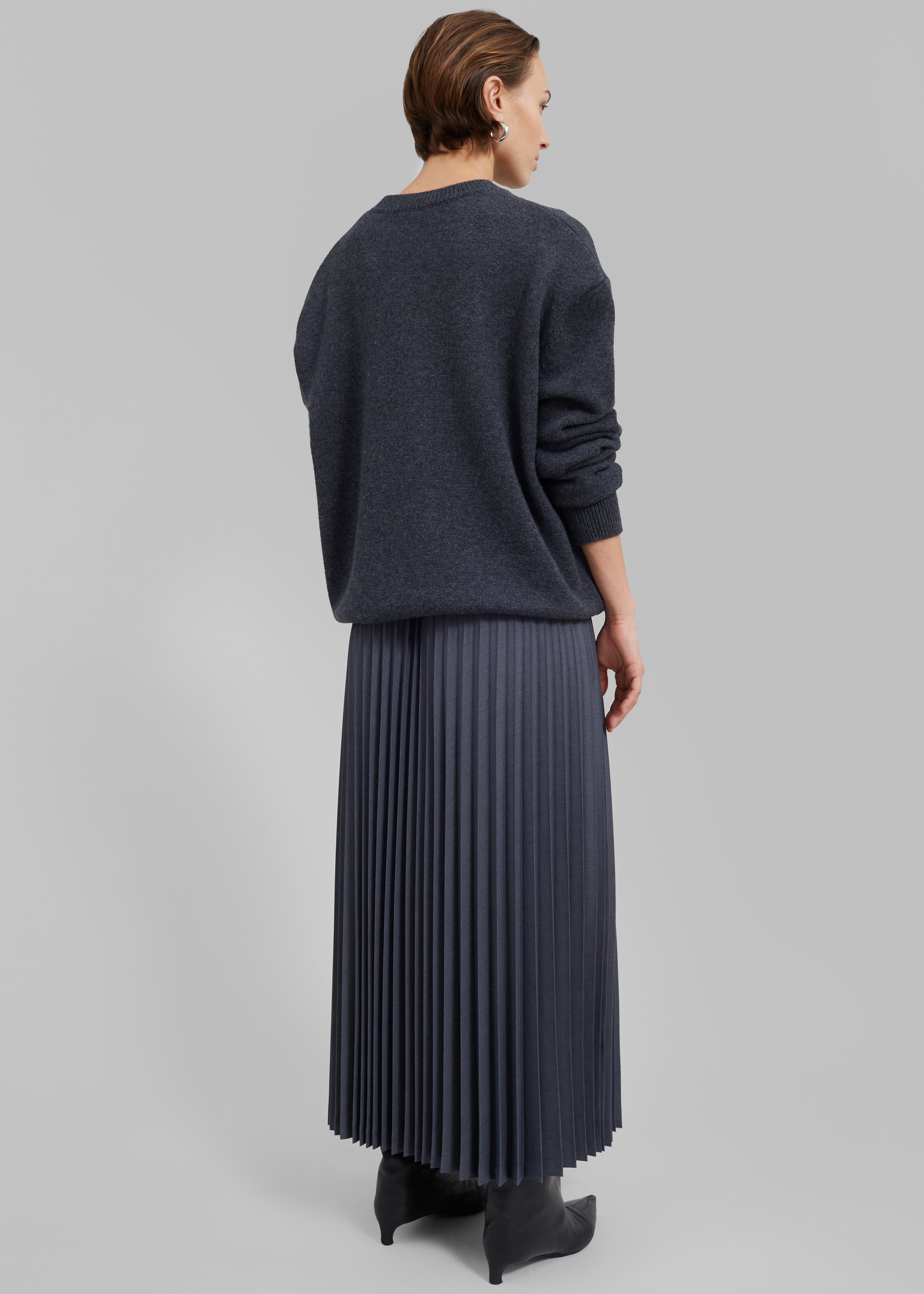 Orem Pleated Skirt - Charcoal - 6