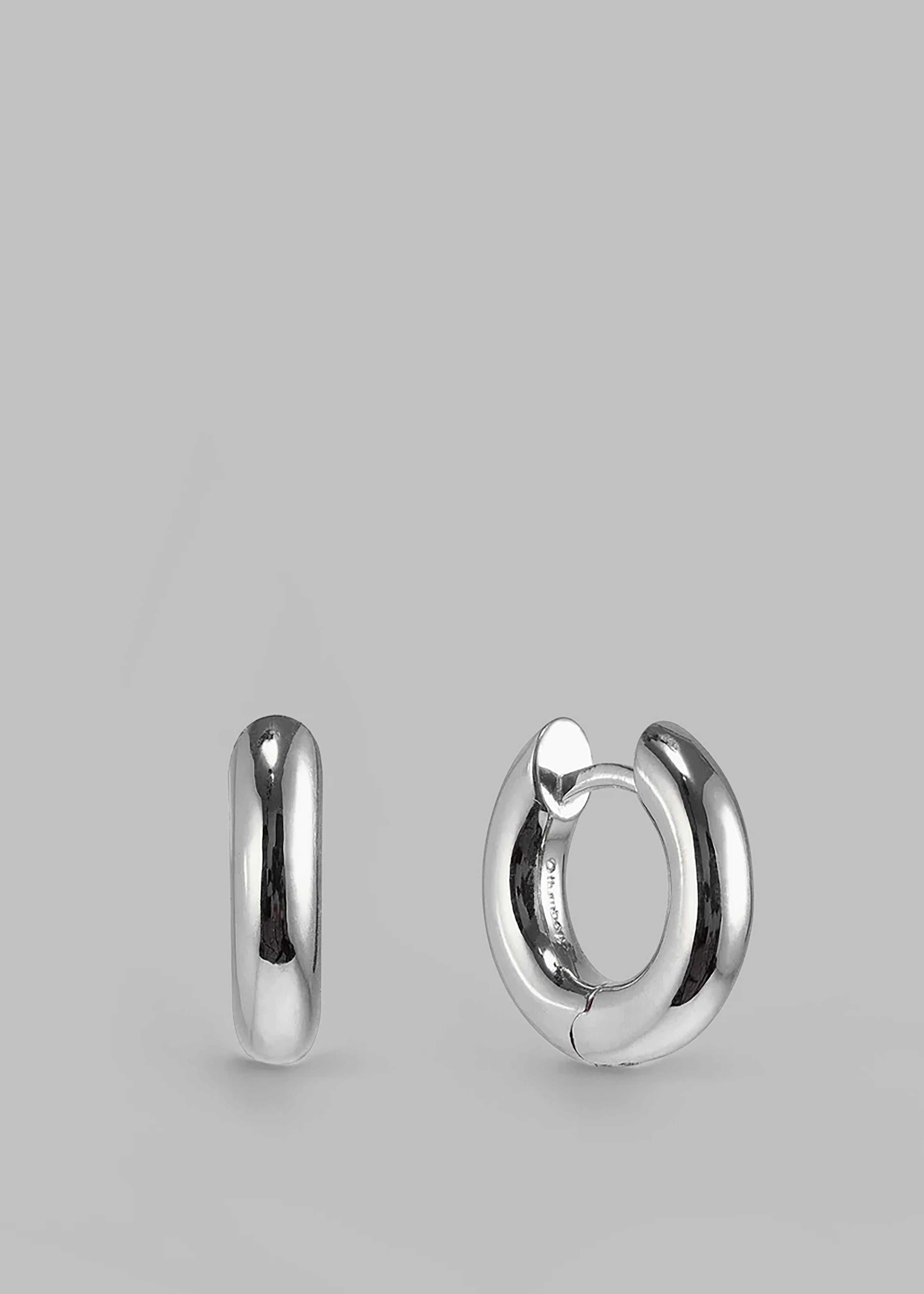 Otiumberg Small Chunky Hoops - Sterling Silver - 1