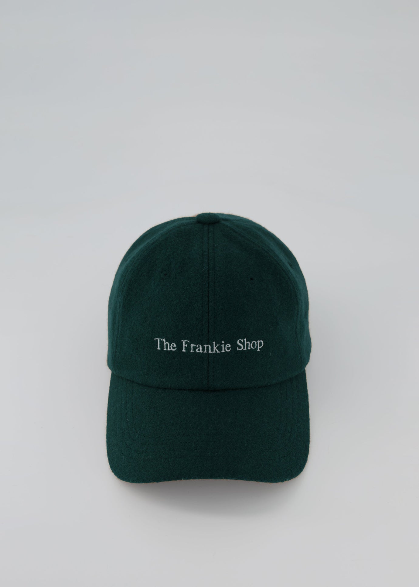 Frankie Wool Baseball Cap - Bottle Green - 1