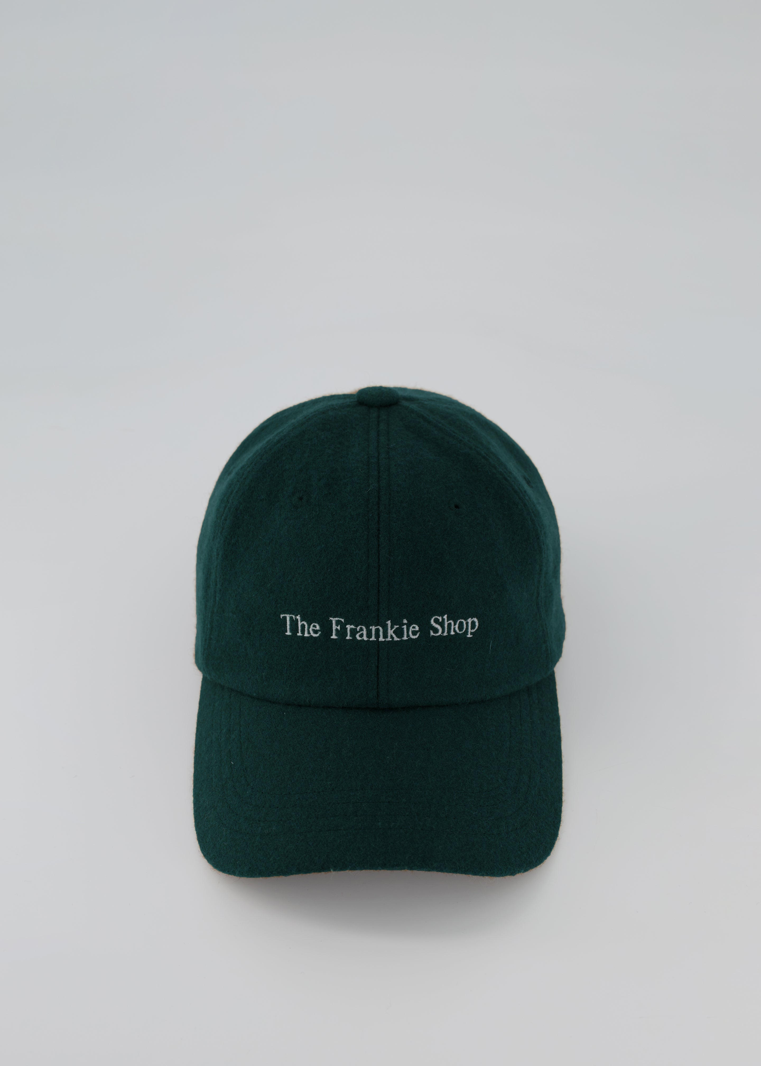 Frankie Wool Baseball Cap - Bottle Green - 2