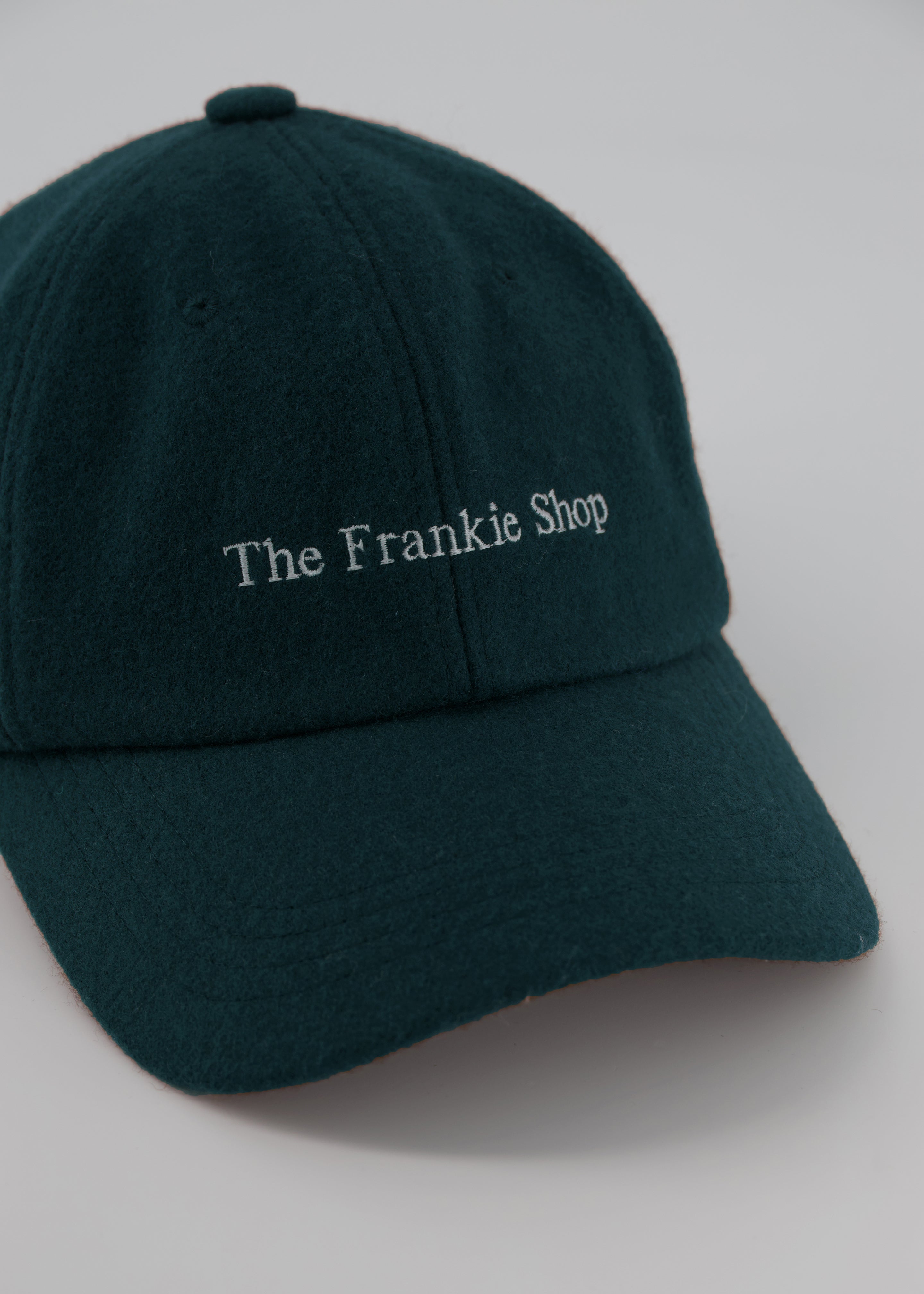 Frankie Wool Baseball Cap - Bottle Green - 5