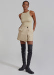 Paige Wrap Skort - Beige