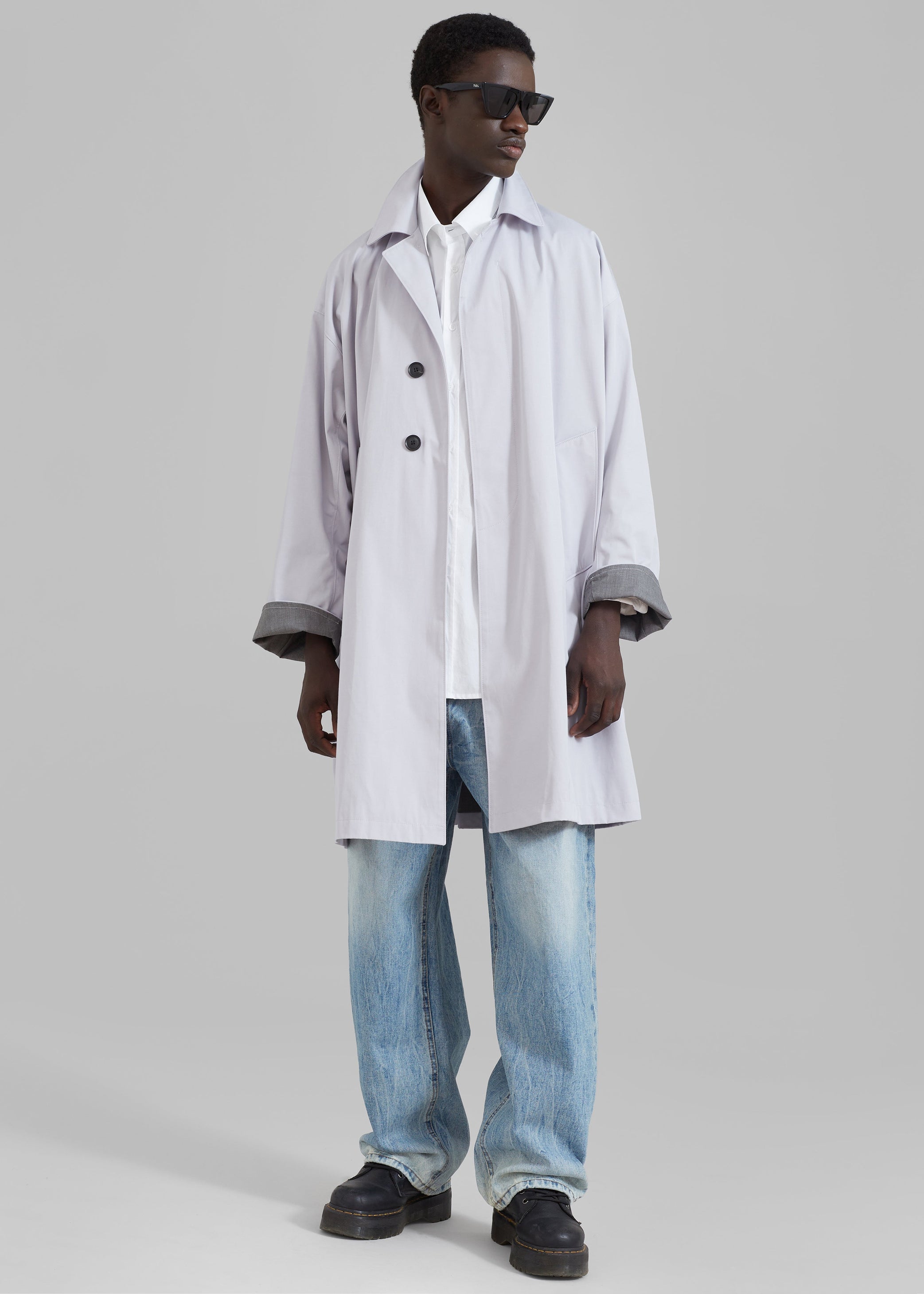 Shop the look image for Peter Trench Coat - Grey