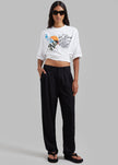 3.1 Phillip Lim We Are NY Twisted Tie Back T-Shirt - White Multi