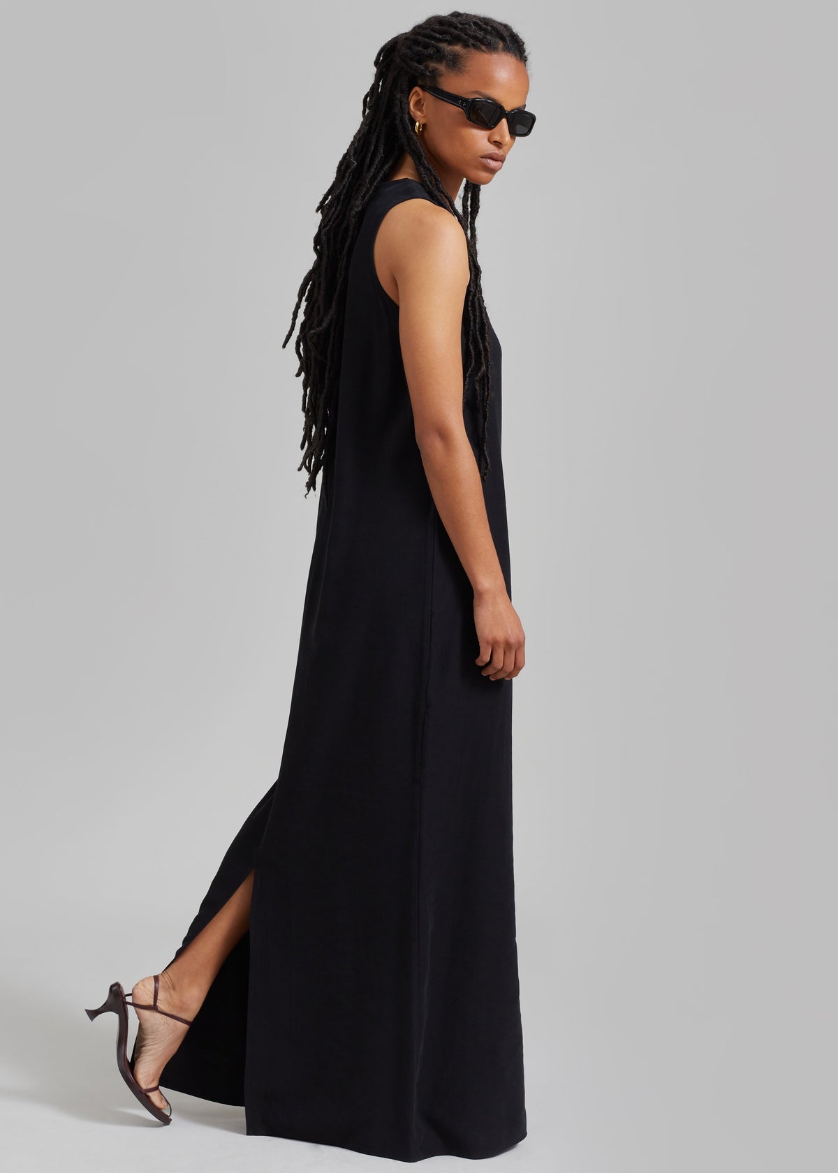 Phoebe Sleeveless Maxi Dress - Black - 6