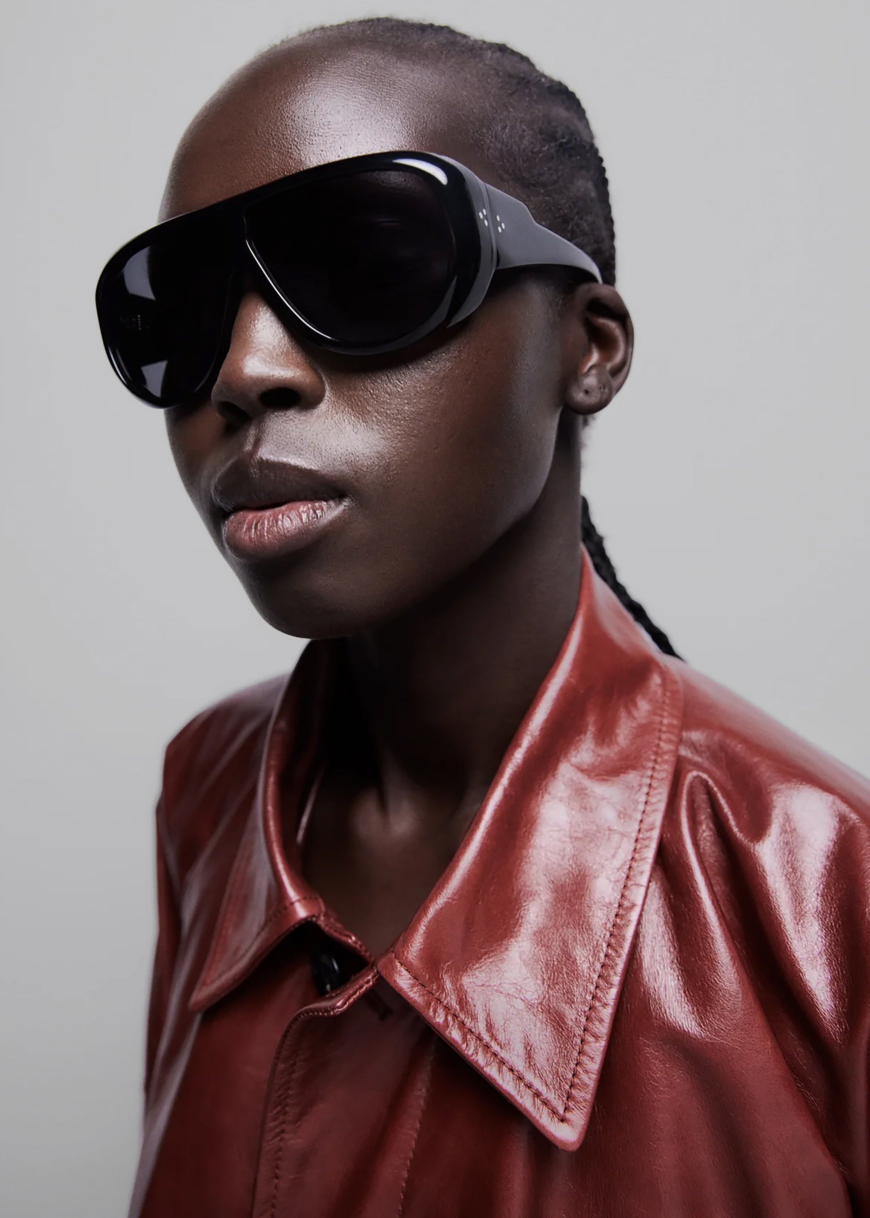 Port Tanger Gambia Sunglasses - Black Acetate/Black Lens - 3