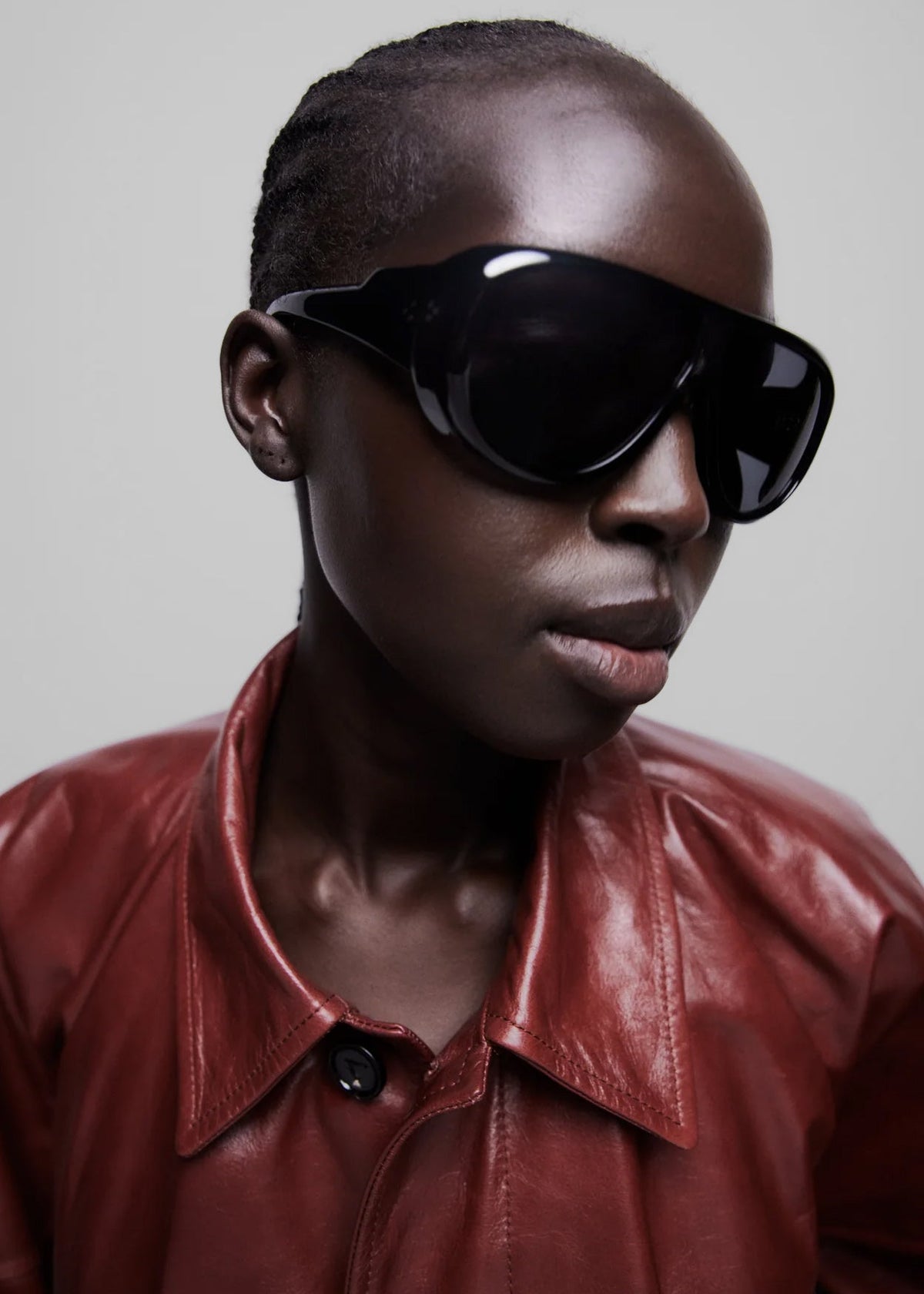 Port Tanger Gambia Sunglasses - Black Acetate/Black Lens - 3