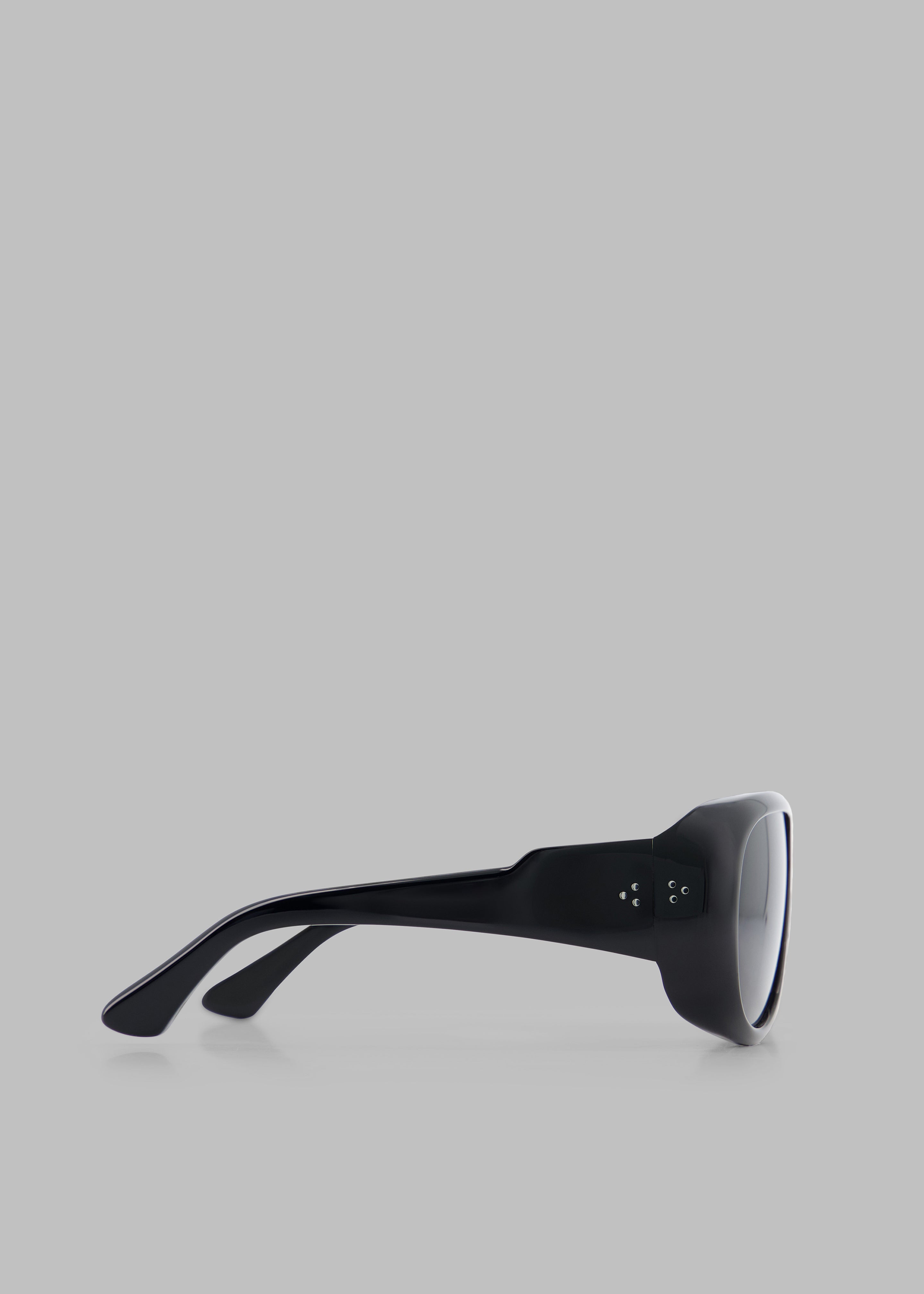 Port Tanger Gambia Sunglasses - Black Acetate/Black Lens - 6