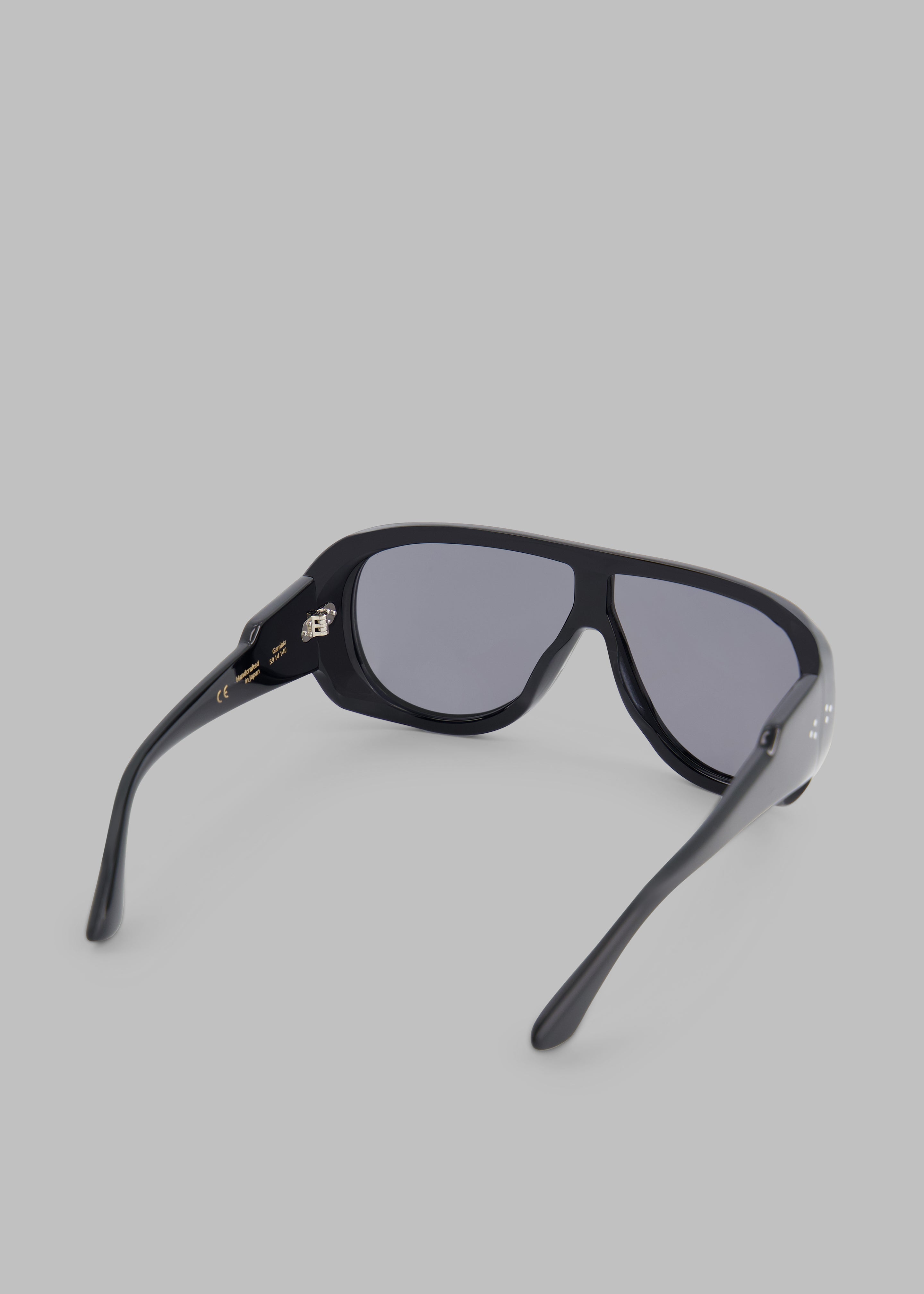 Port Tanger Gambia Sunglasses - Black Acetate/Black Lens - 13
