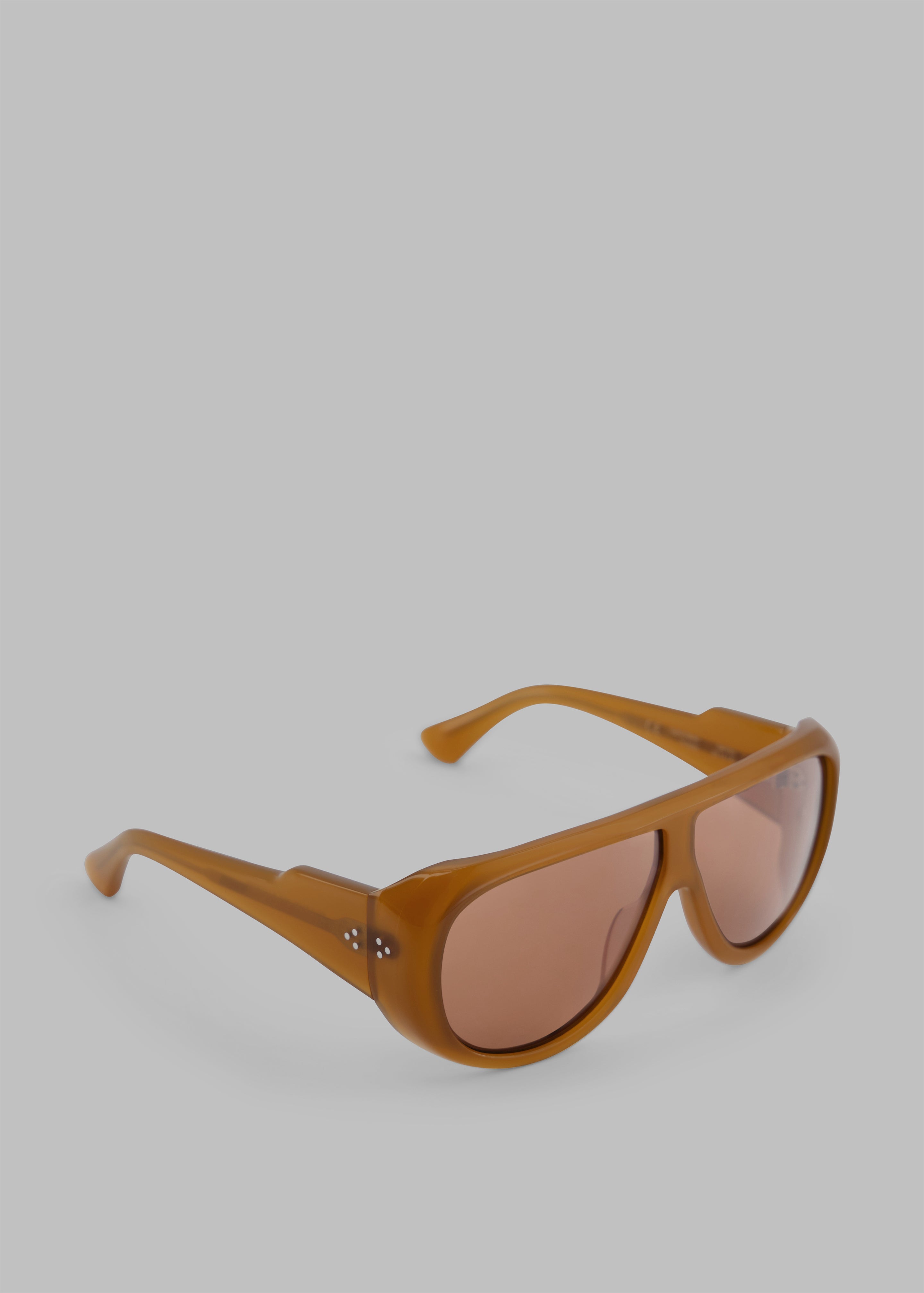 Port Tanger Gambia Sunglasses - Yellow Ochra Acetate/Tobacco Lens - 5