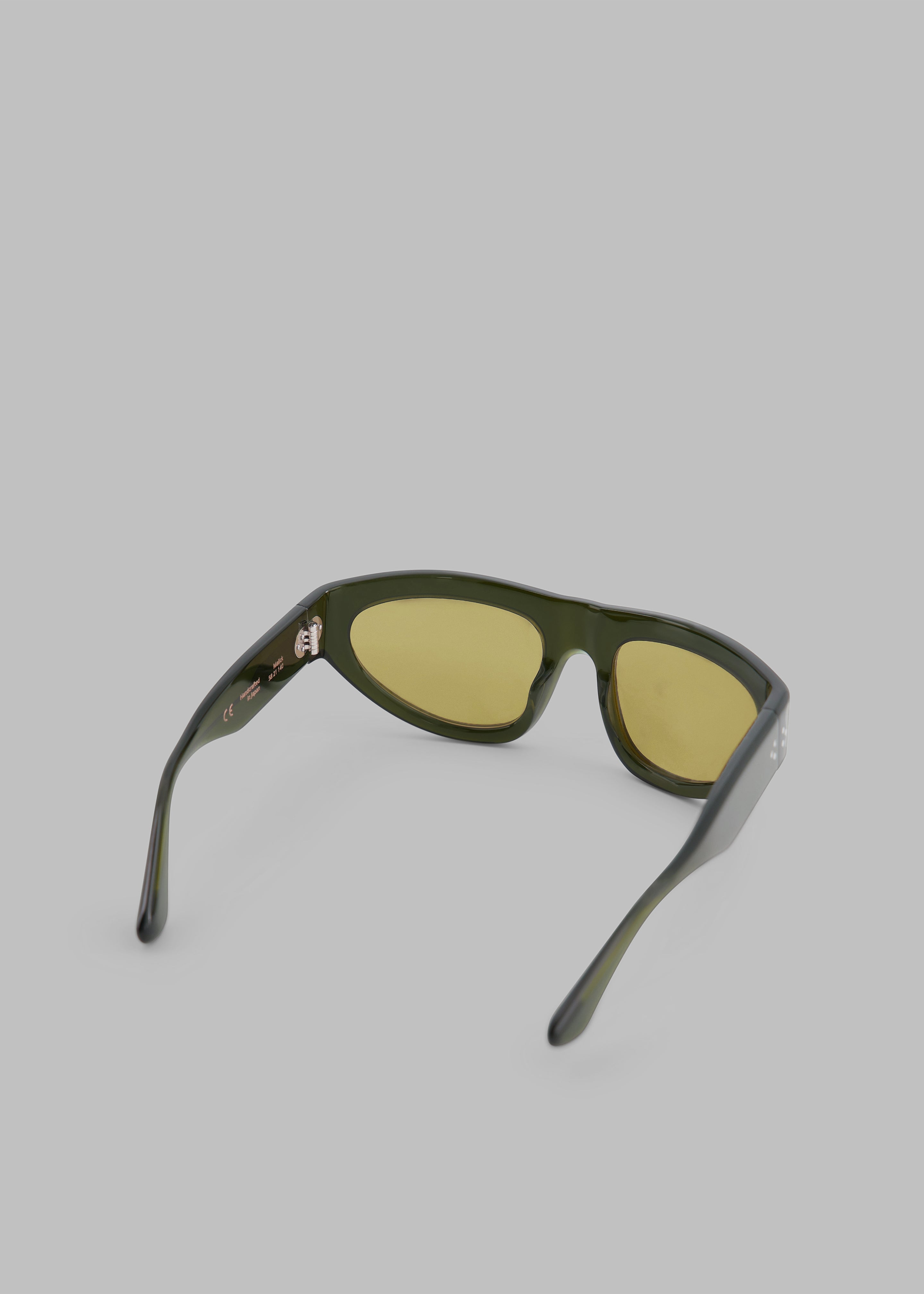 Port Tanger Malick Sunglasses - Cardamom Acetate/Warm Olive Lens - 10