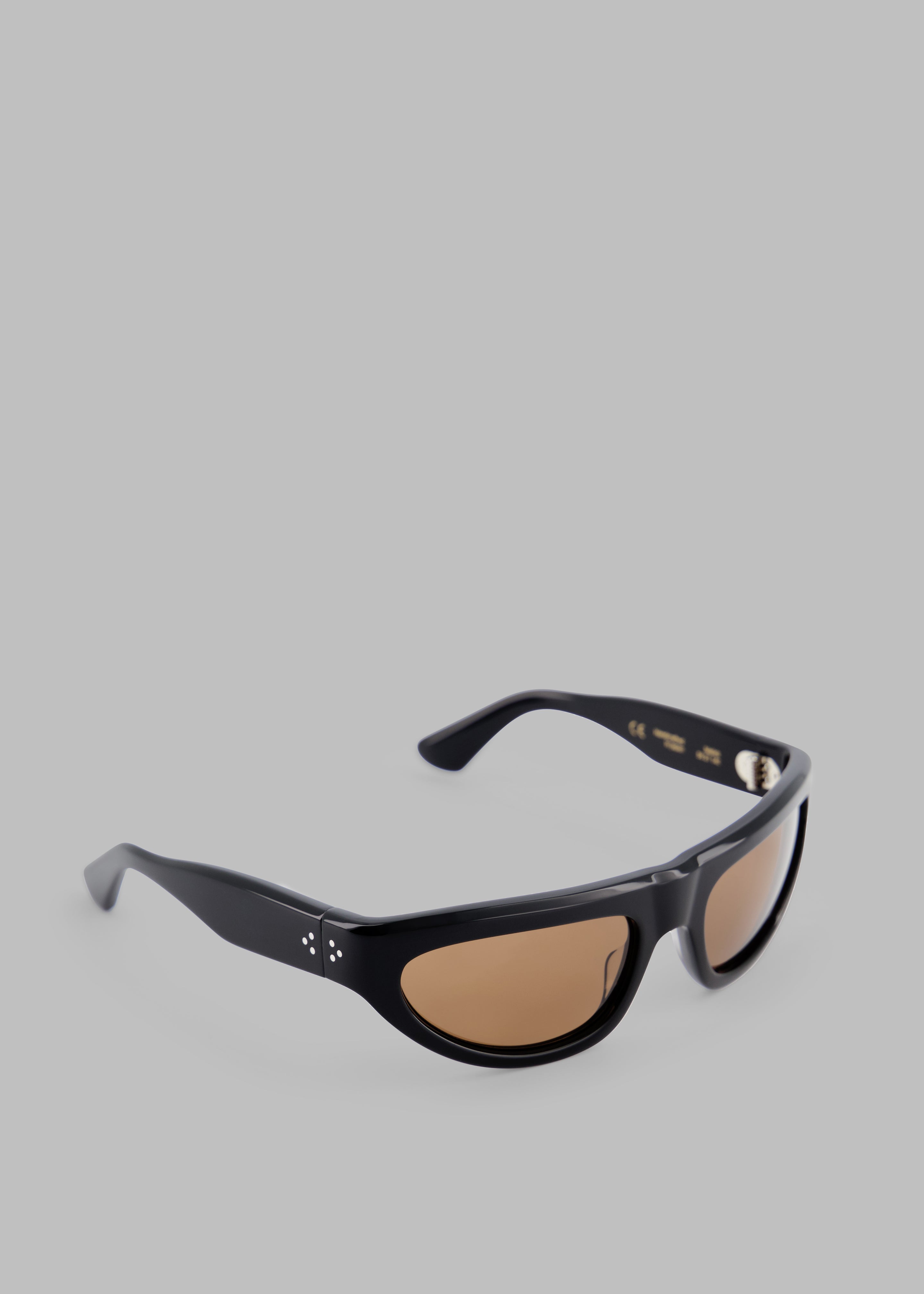 Port Tanger Malick Sunglasses - Black Acetate/Tobacco Lens - 3 - [gender-male]