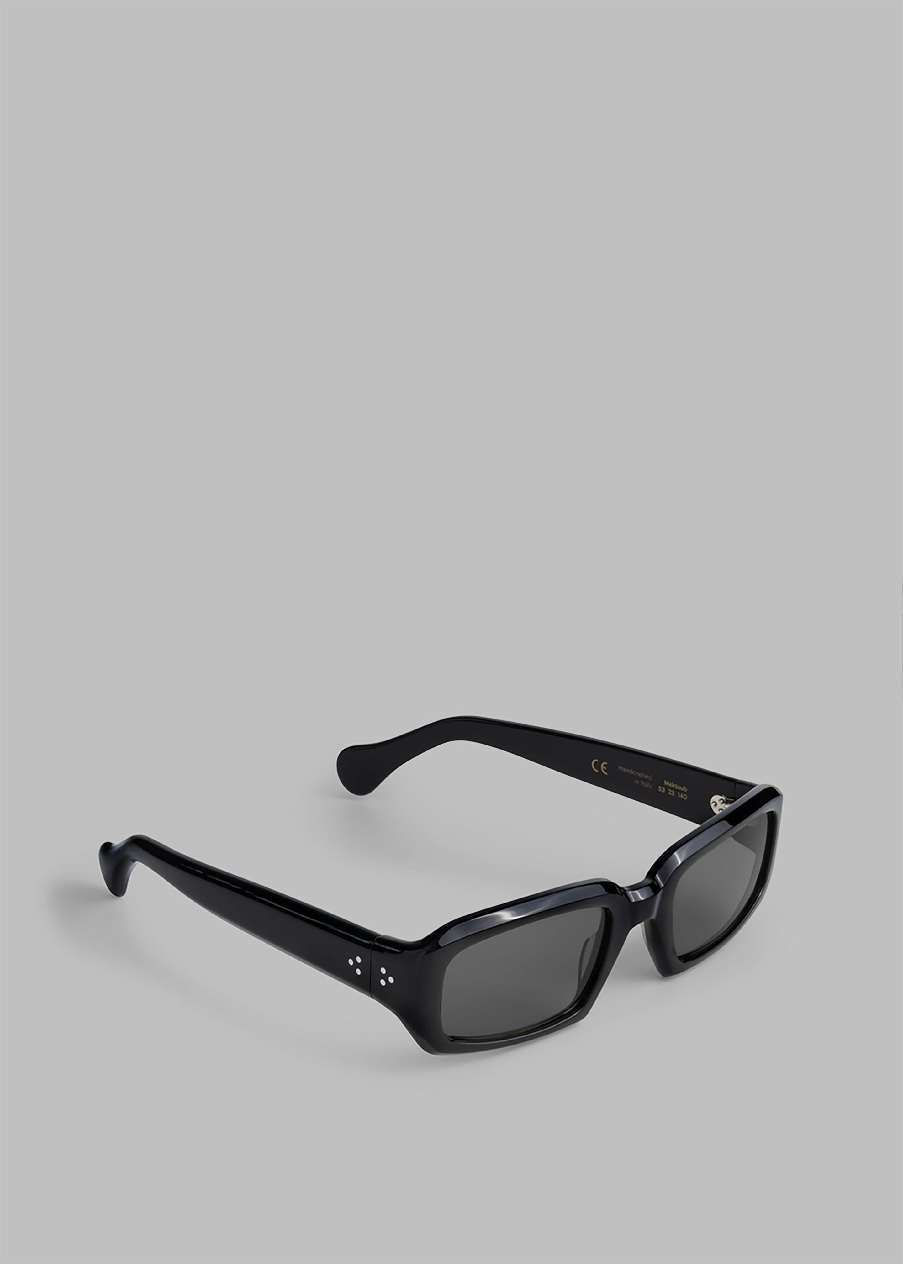 Port Tanger Mektoub Sunglasses - Black Acetate/Black Lens - 3 - [gender-male]