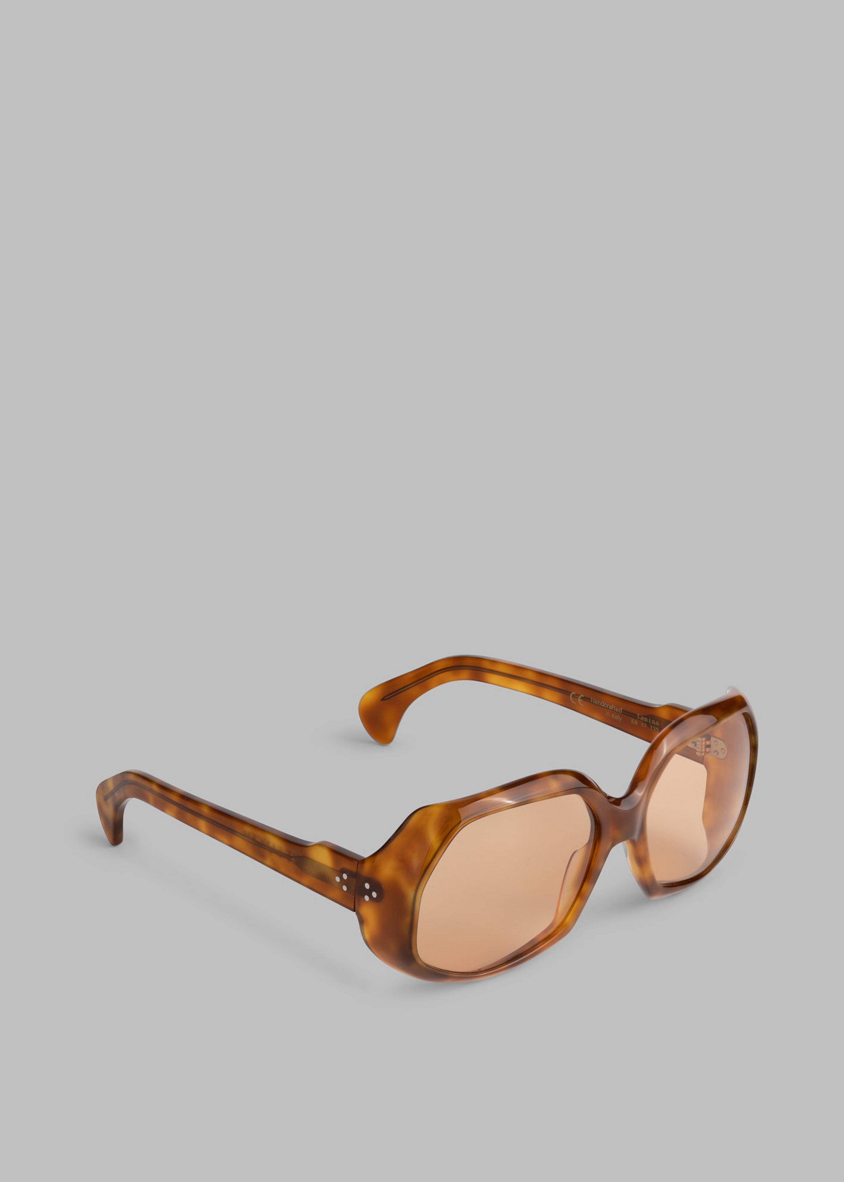 Port Tanger Yamina Sunglasses - Oliban Acetate Amber Lens - 2